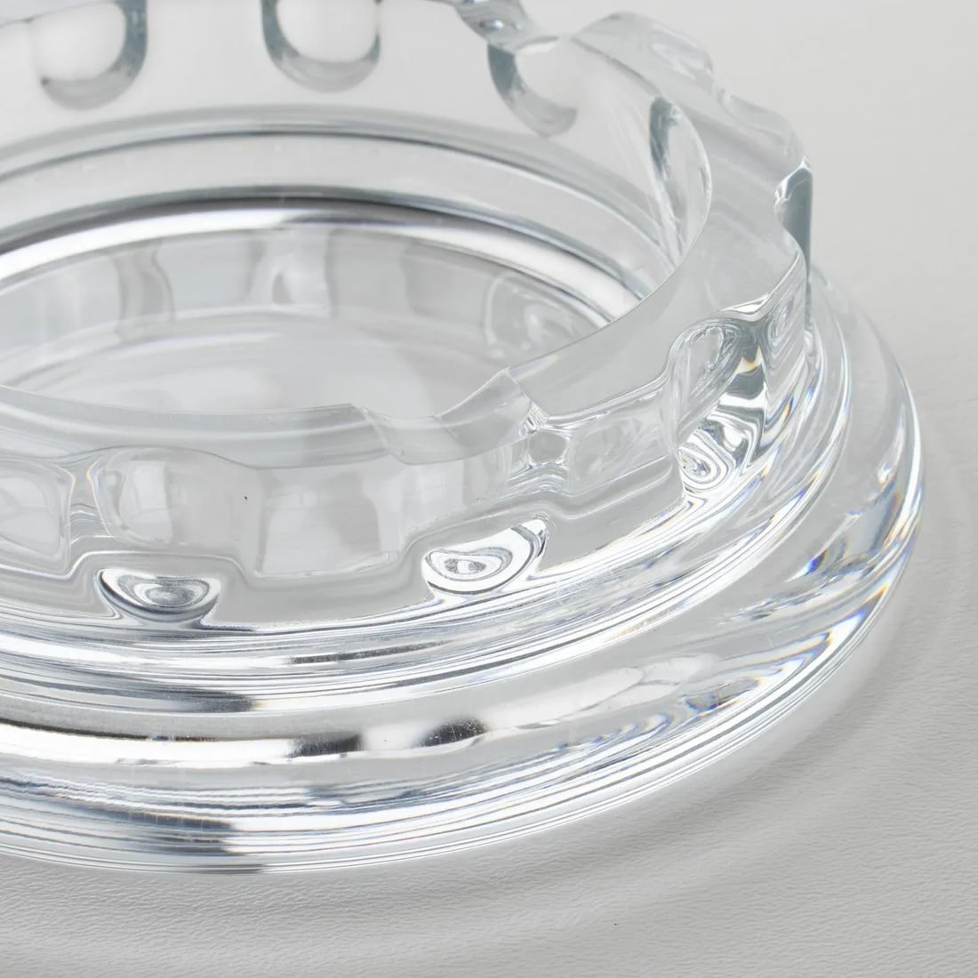 Daum France Crystal Cigar Ashtray Decorative Bowl Catchall, 1970s - 4