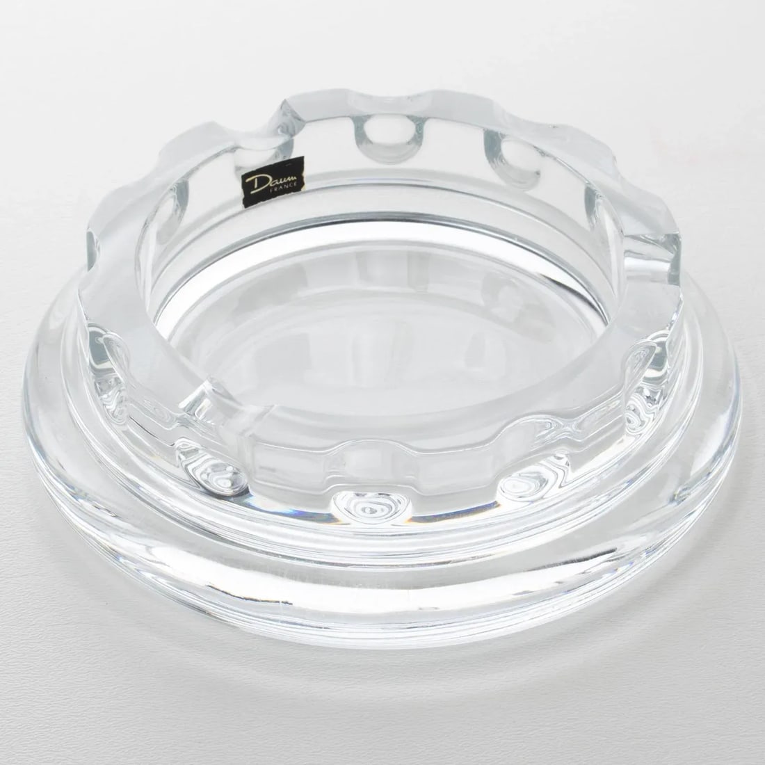Daum France Crystal Cigar Ashtray Decorative Bowl Catchall, 1970s - 6