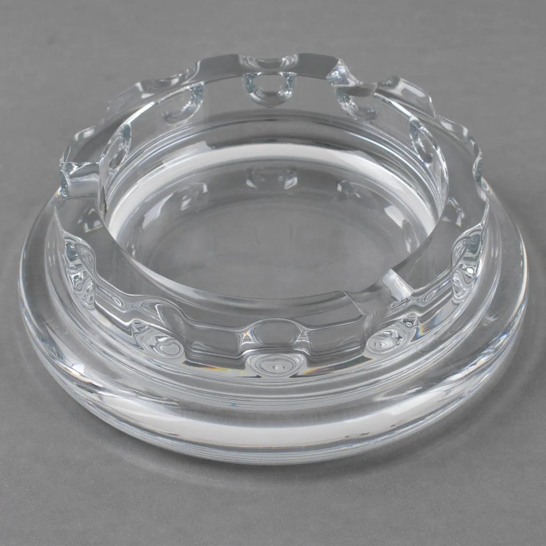 Daum France Crystal Cigar Ashtray Decorative Bowl Catchall, 1970s - 8