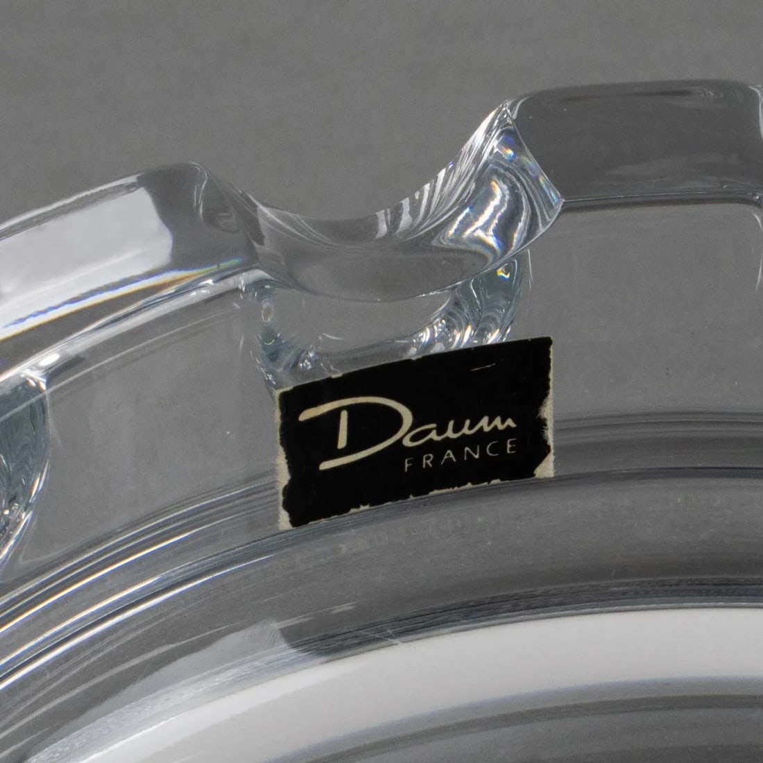 Daum France Crystal Cigar Ashtray Decorative Bowl Catchall, 1970s - 9
