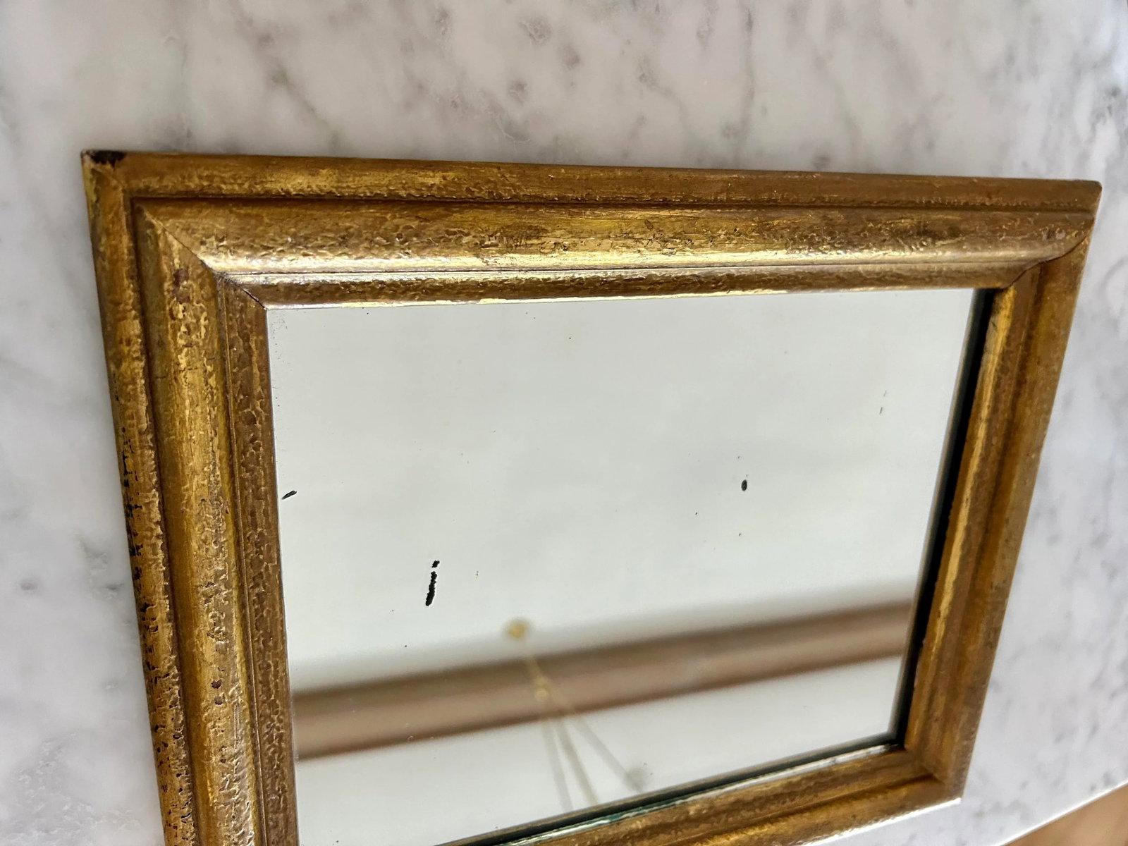 Vintage Mid 20th Century Gold Frame Mirror - 2