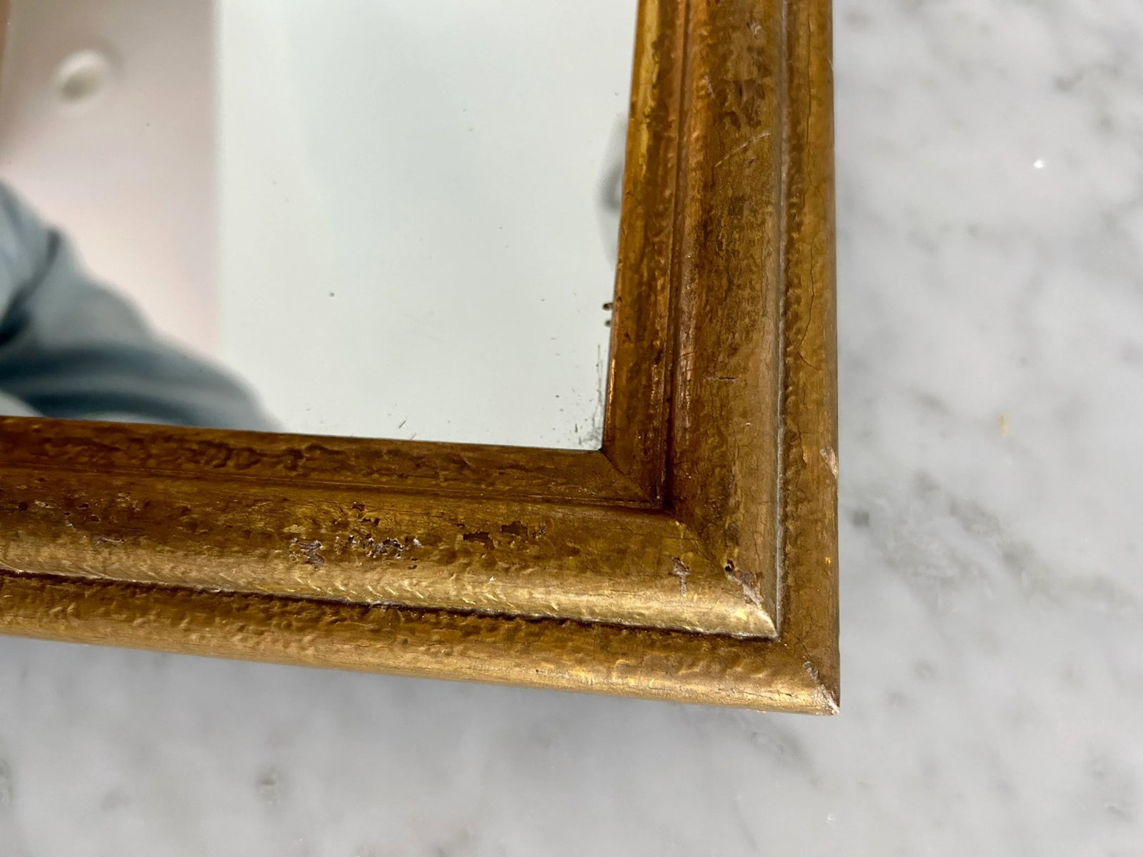 Vintage Mid 20th Century Gold Frame Mirror - 3