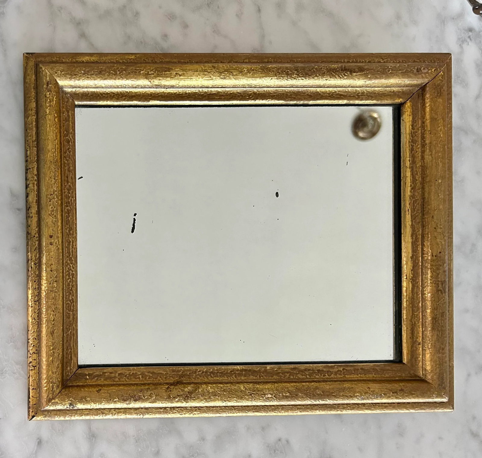 Vintage Mid 20th Century Gold Frame Mirror - 6