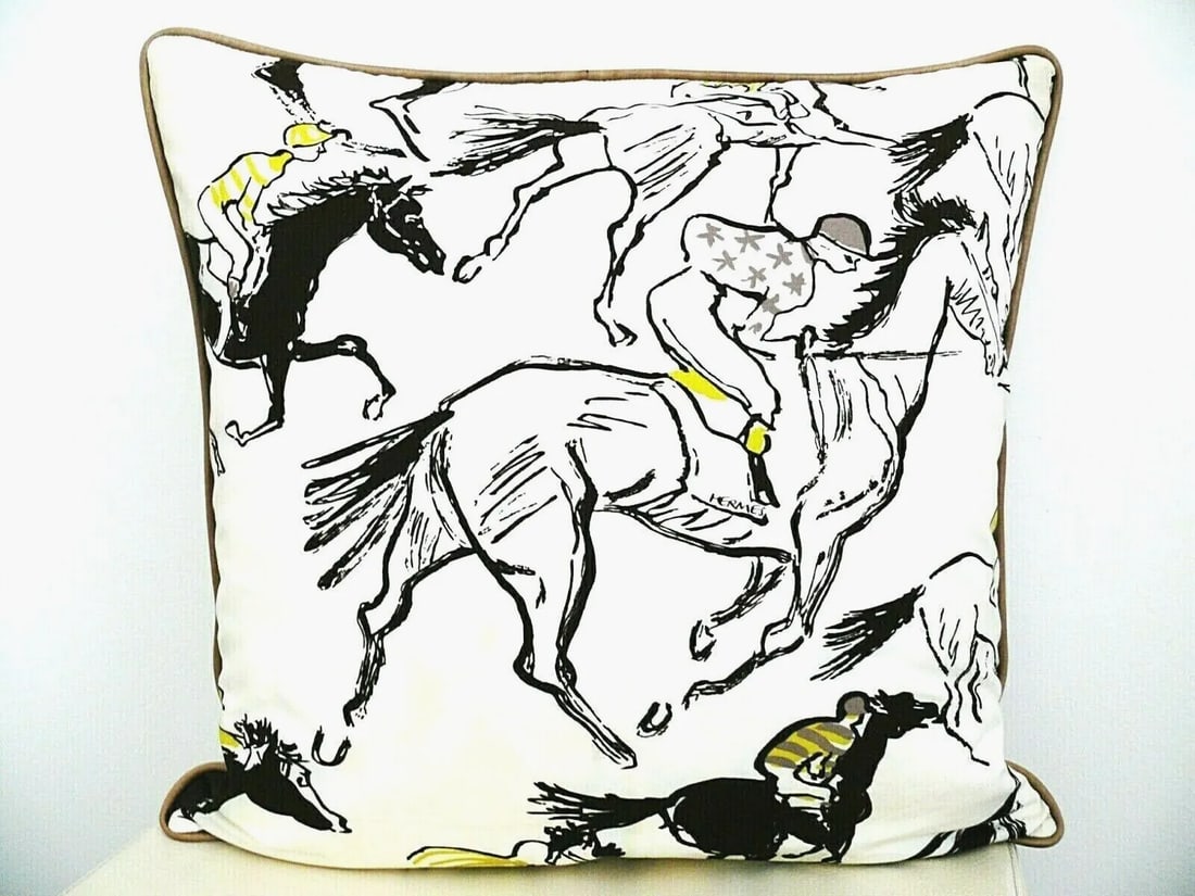 2000s Hermes Paris Pillow / Cushion - 11