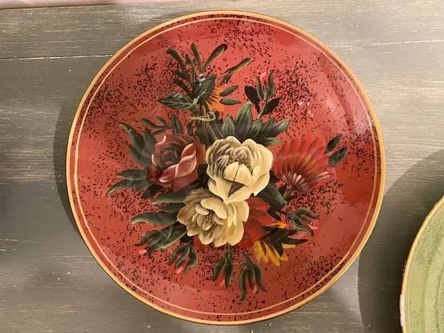 Vintage 1970s Raymond Waites Decorative Plate Set of 6 - 8