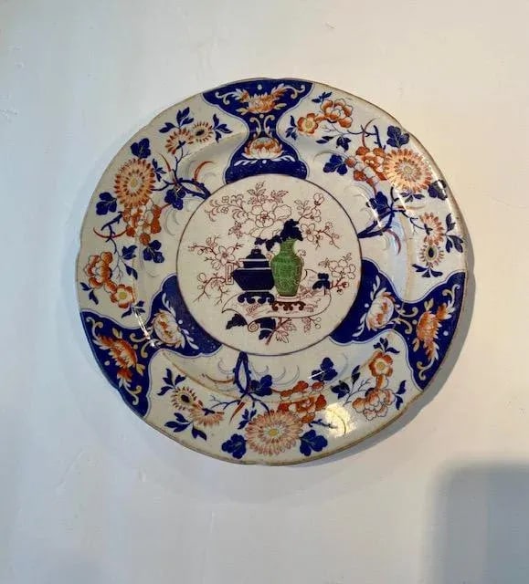 1820's English Hicks, Meigh and Johnson Polychrome Imari Style Plate - 10