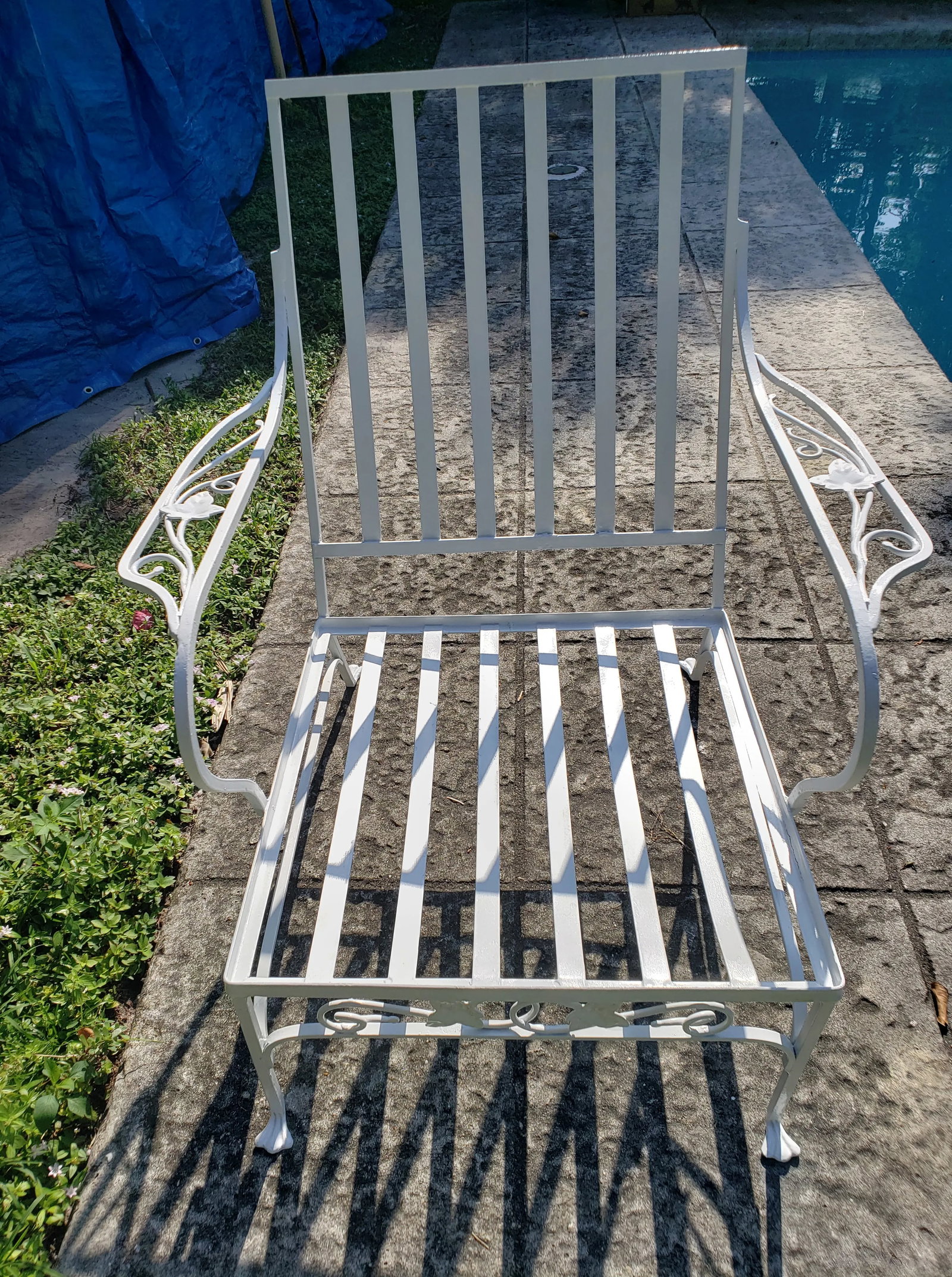 Mt Vernon Wrought Iron Chair Attributed to Salterini - 12