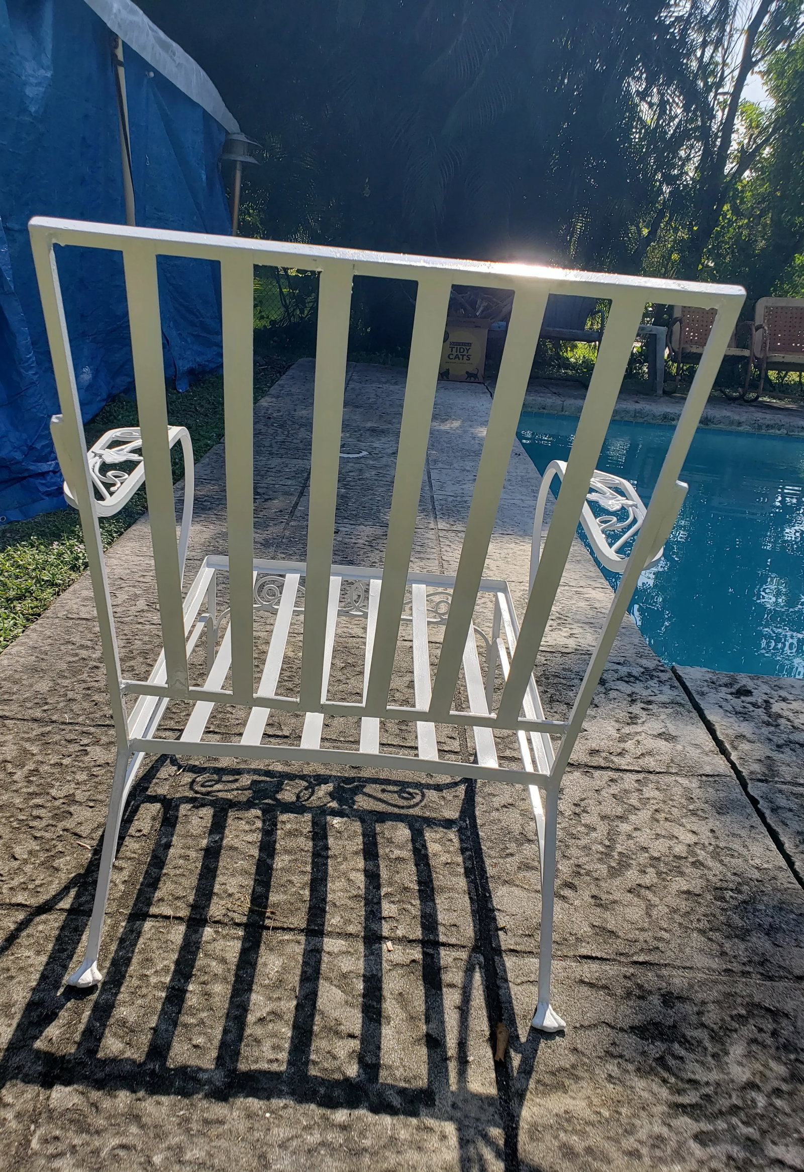 Mt Vernon Wrought Iron Chair Attributed to Salterini - 3