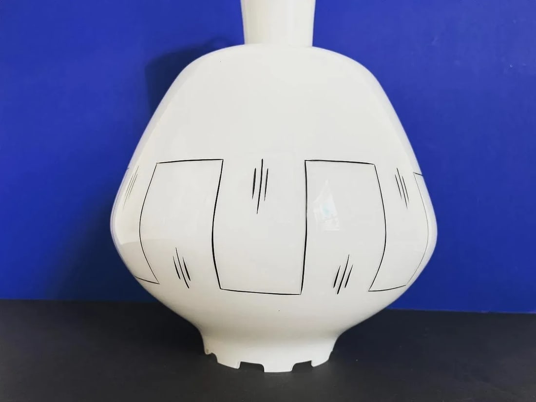 Midcentury Milk Glass Pendant Light - 2