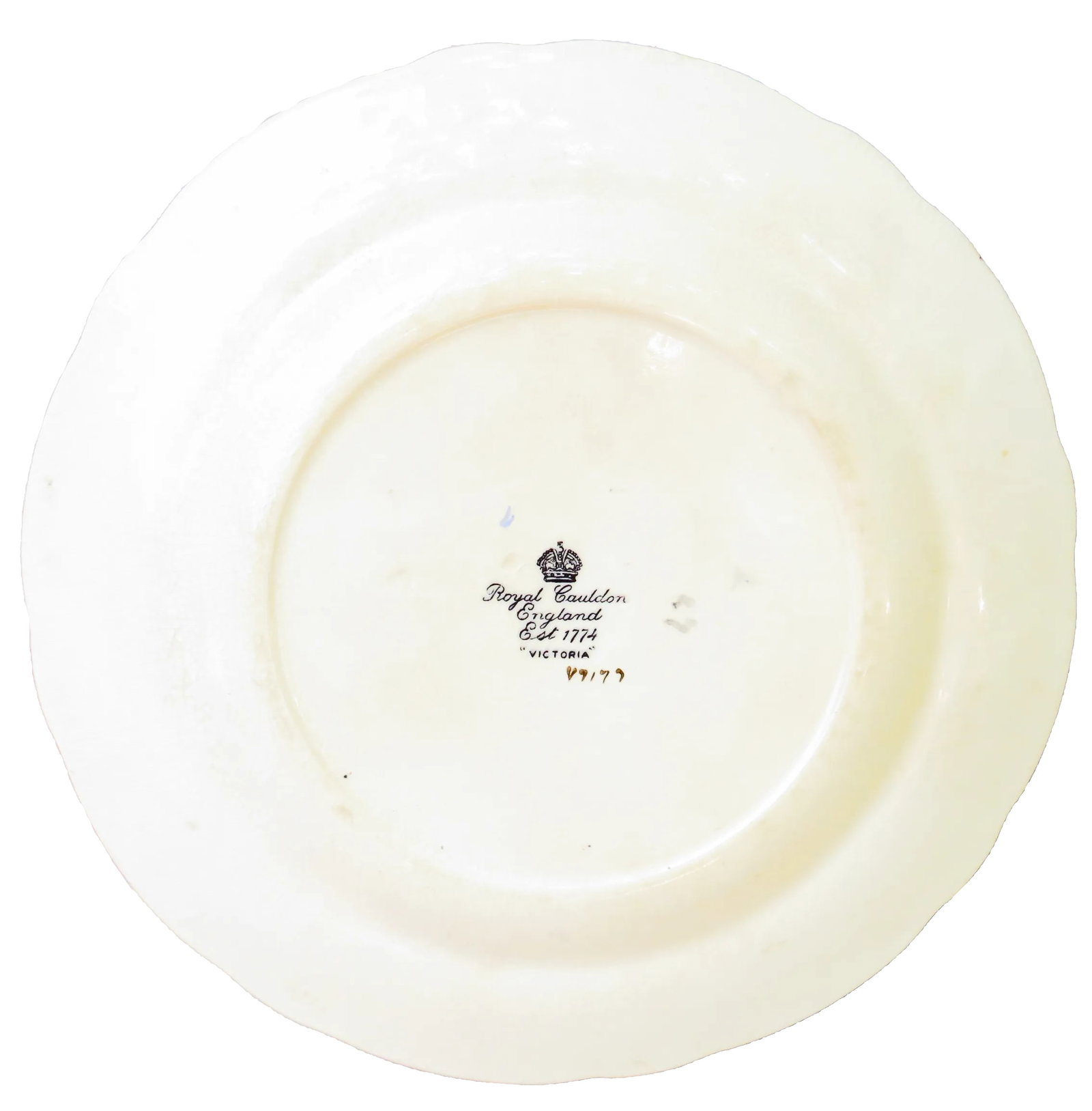 English Royal Cauldon Staffordshire Ironstone Transferware Plates, Set of 8 - 4