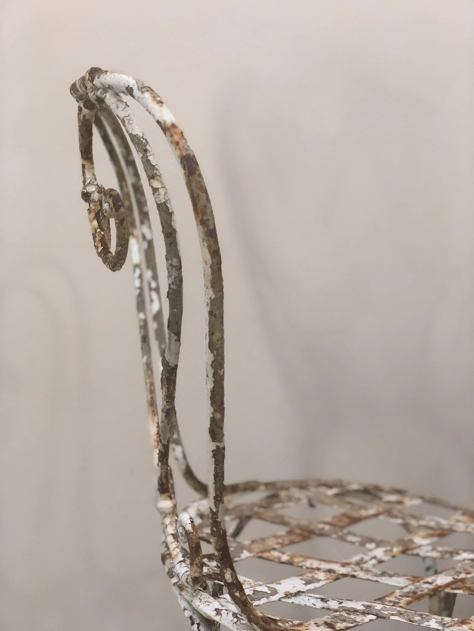 Pair of 19th Century French Painted Iron Garden Chairs - 5