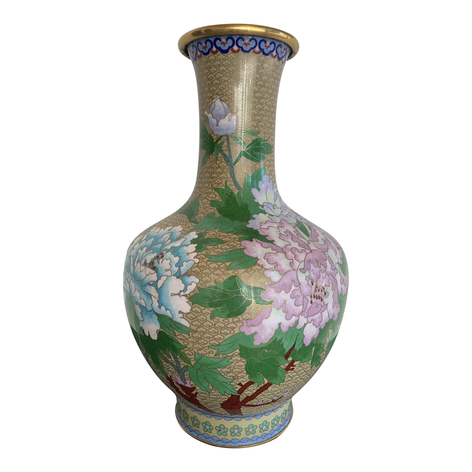 Mid 20th Century Large Cloisonne Butterfly & Flower Vase (1 of 13)