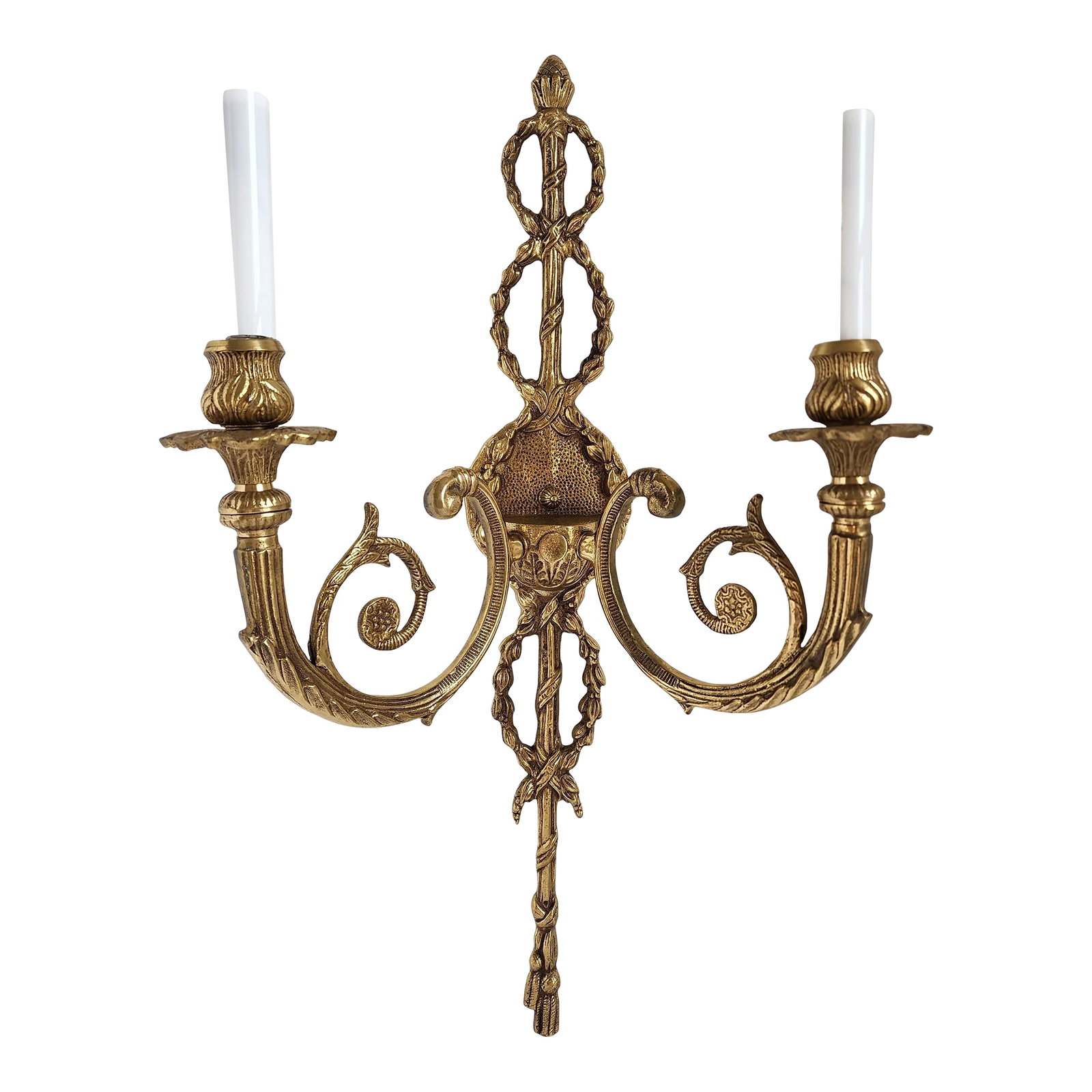 Vintage Adam Style Brass Sconce (1 of 12)