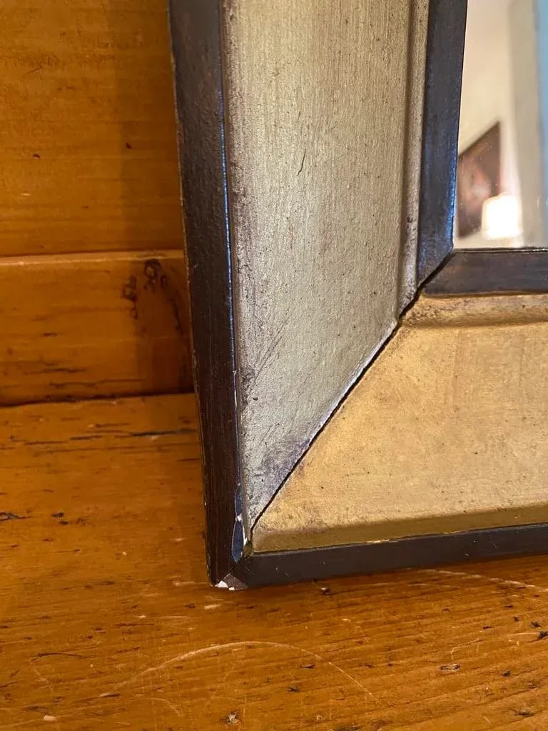Petite Early 20th Century Wood Framed Mirror - 4