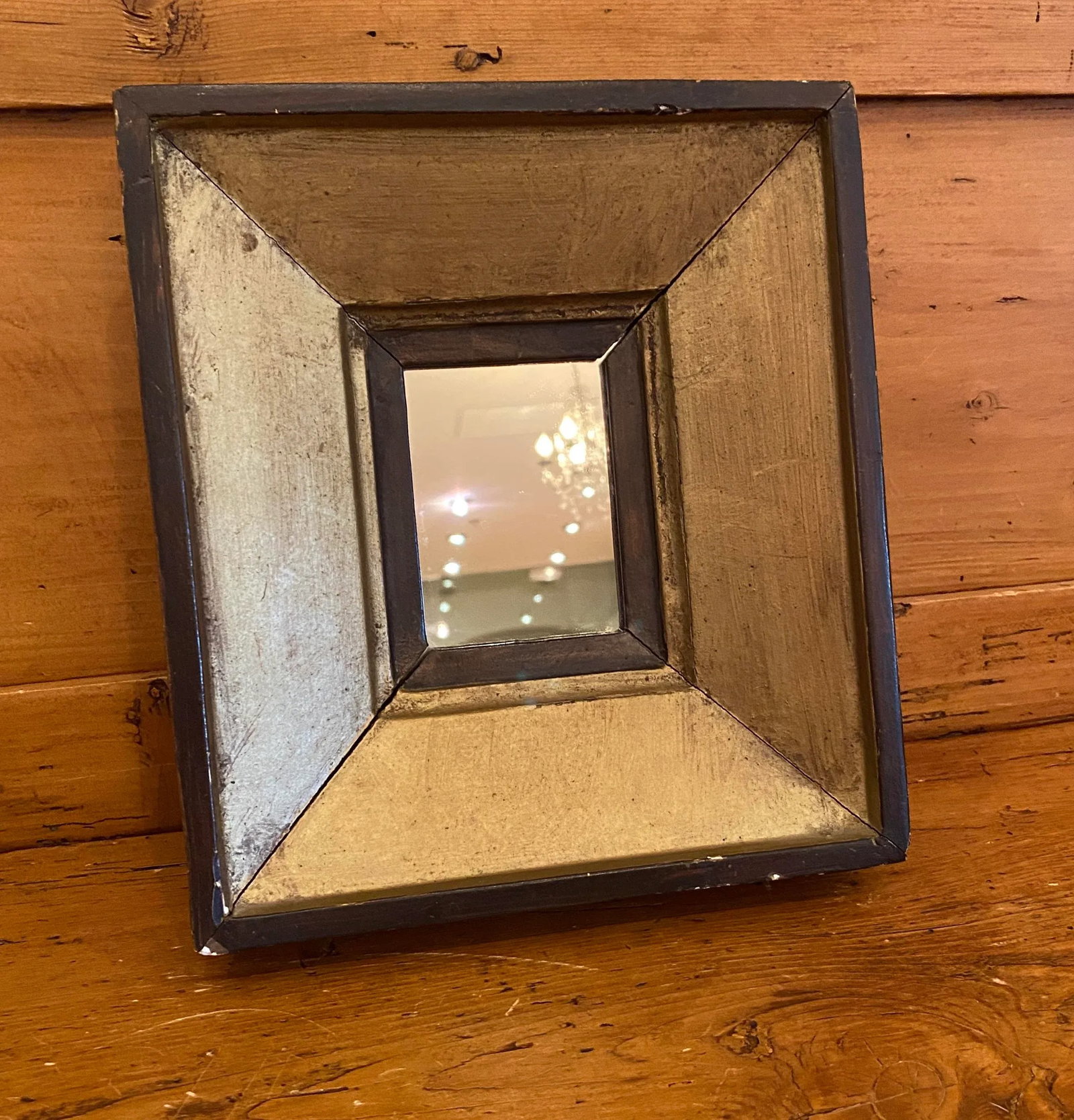 Petite Early 20th Century Wood Framed Mirror - 7