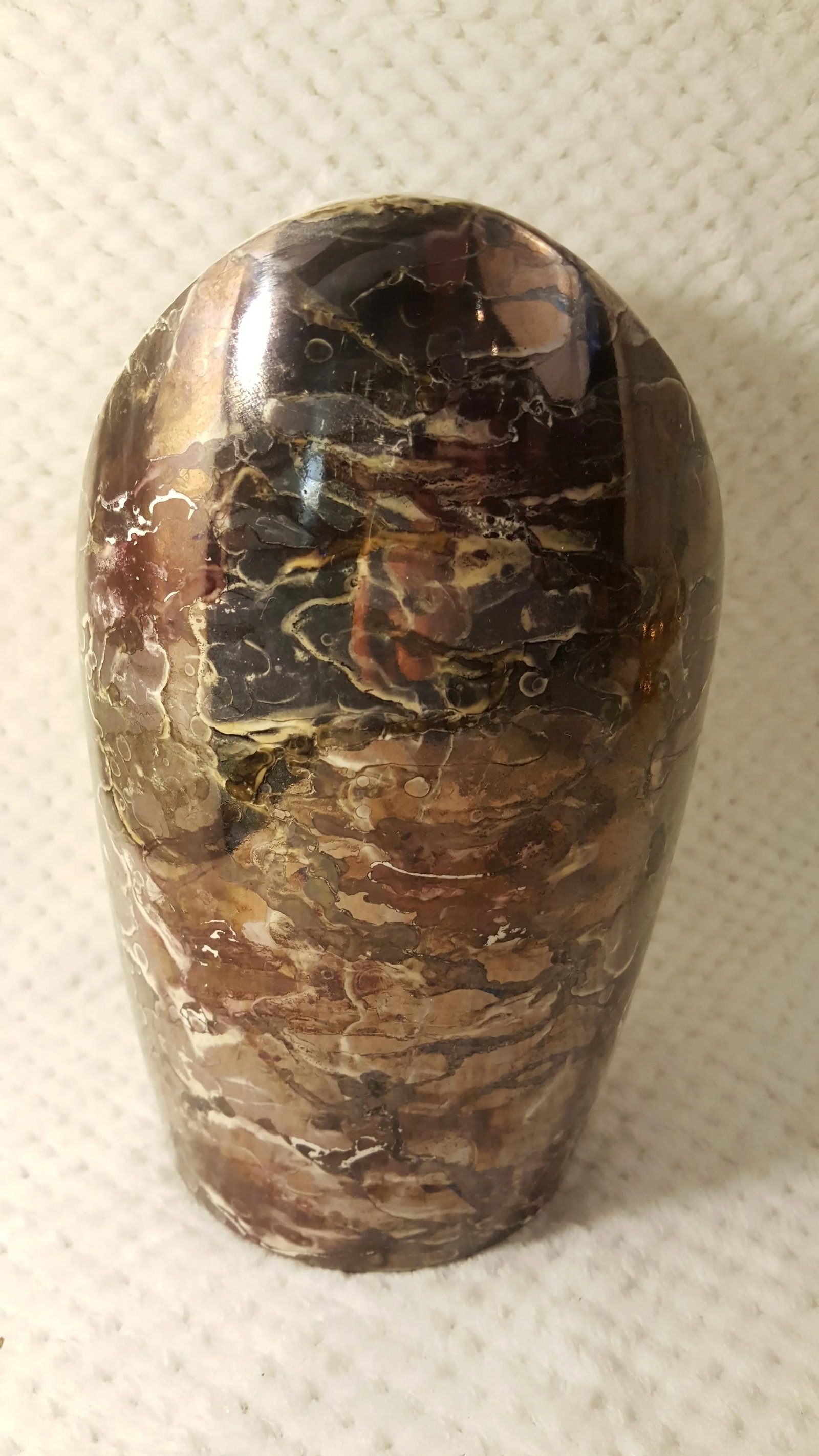 McCoy Pottery Cascade Metallic Glaze Vase - 3