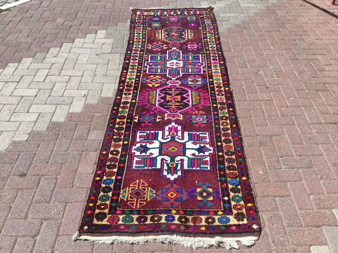 Kurdish Runner Rug - 121" X 39" - 7