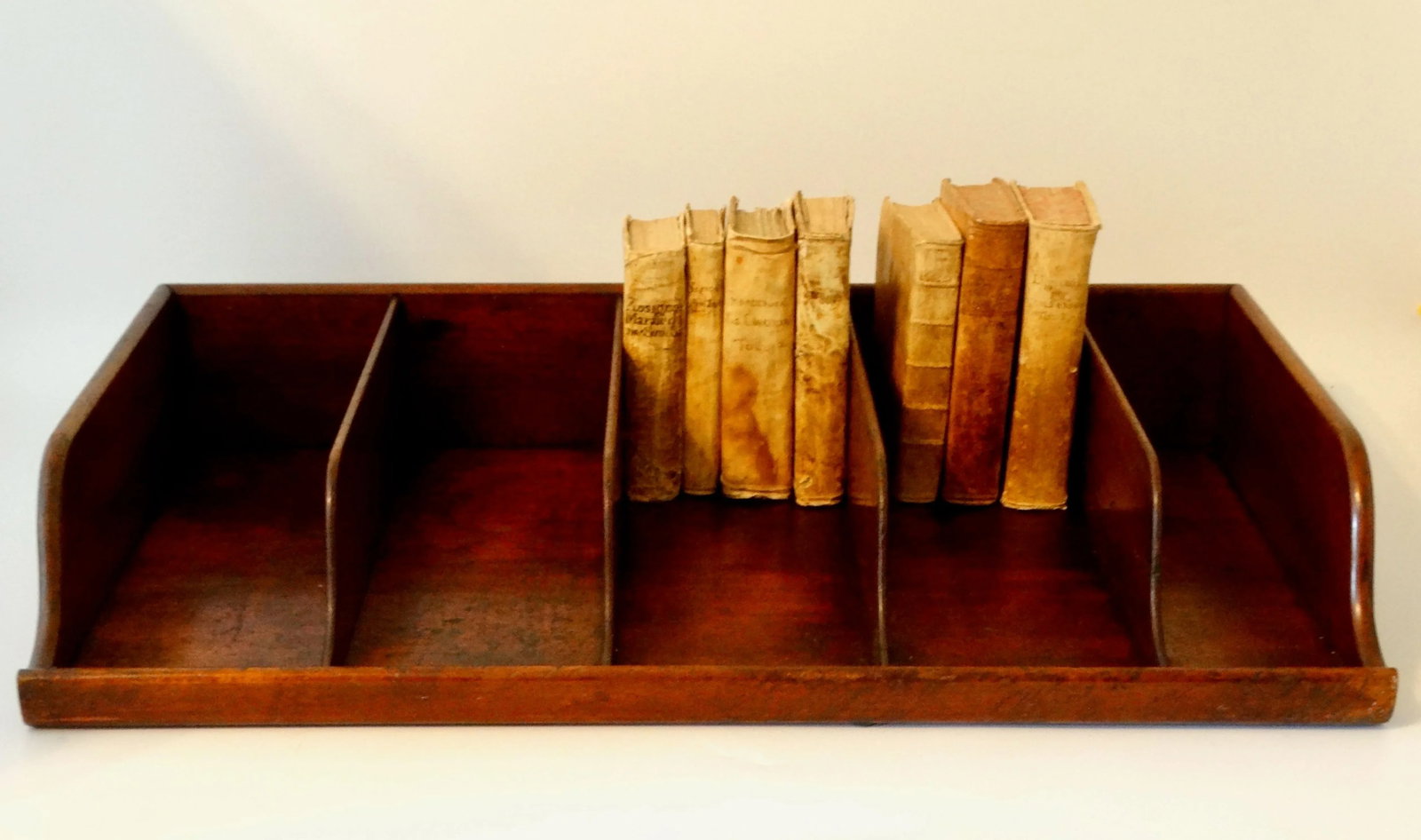19th-Century English Library Book Tray - 4