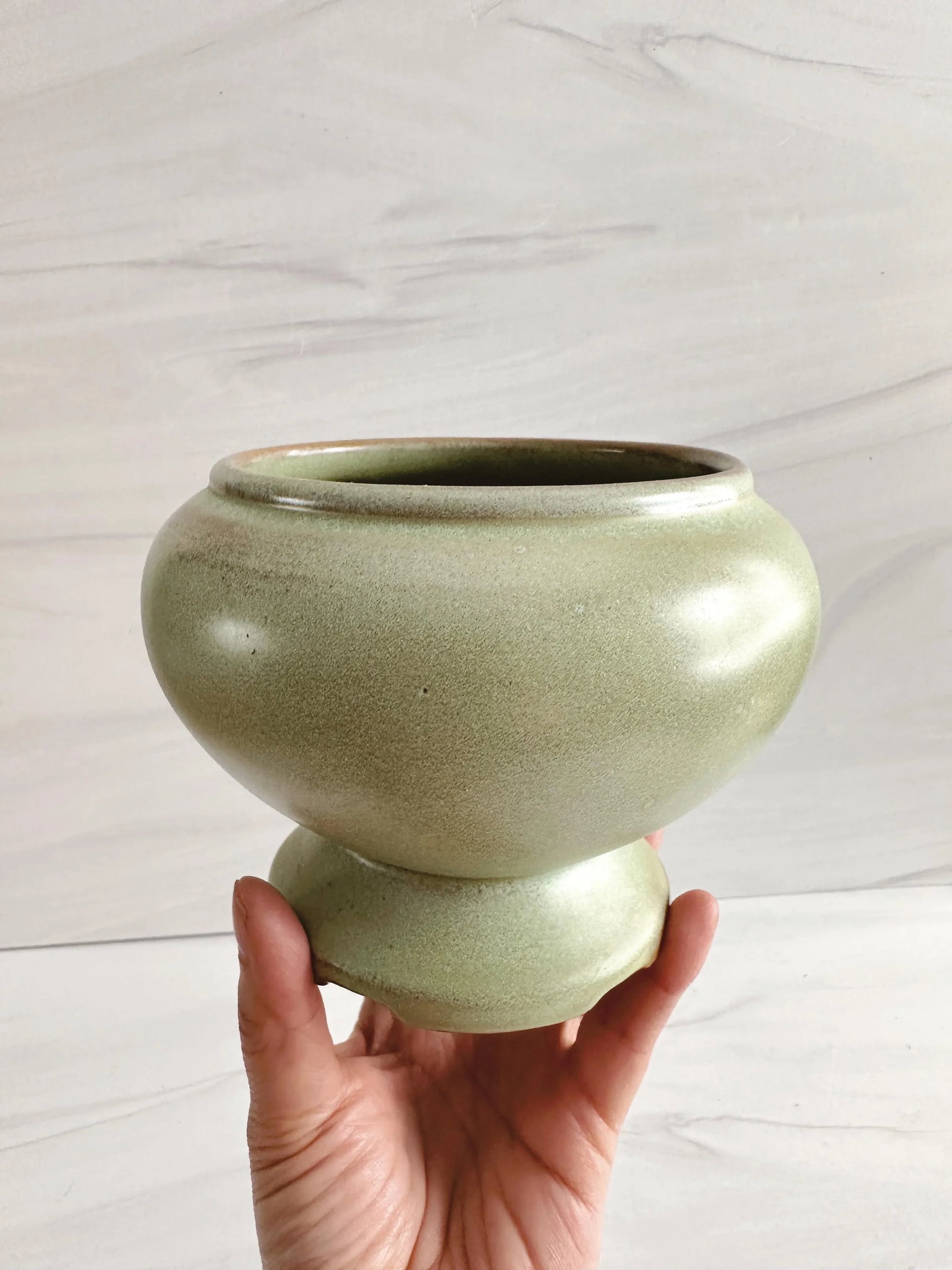 Frankoma Prairie Green Planter - 9