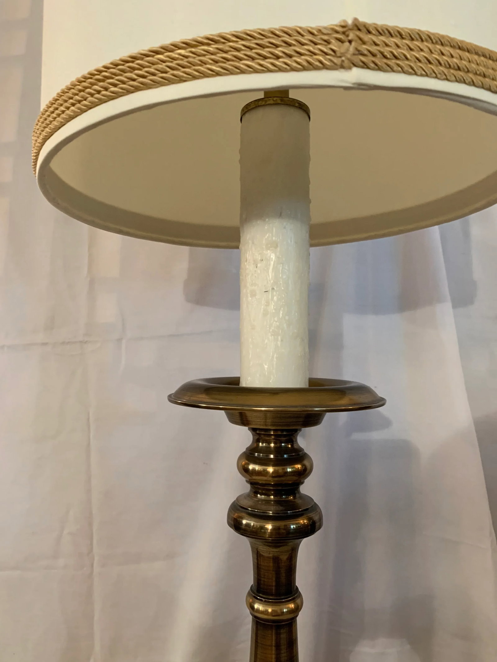 1960s Brass Side Table Floor Lamp - 10