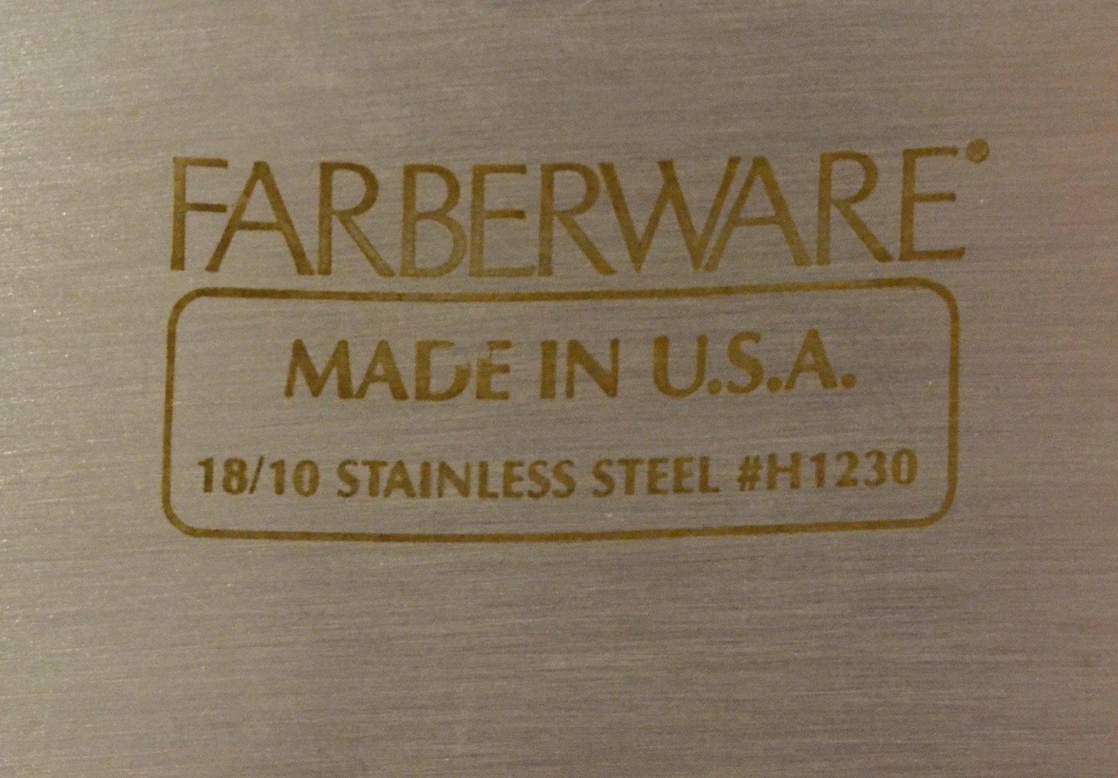Vintage Farberware Hollywood Regency Faux Bamboo Stainless Steel Serving Tray - 12