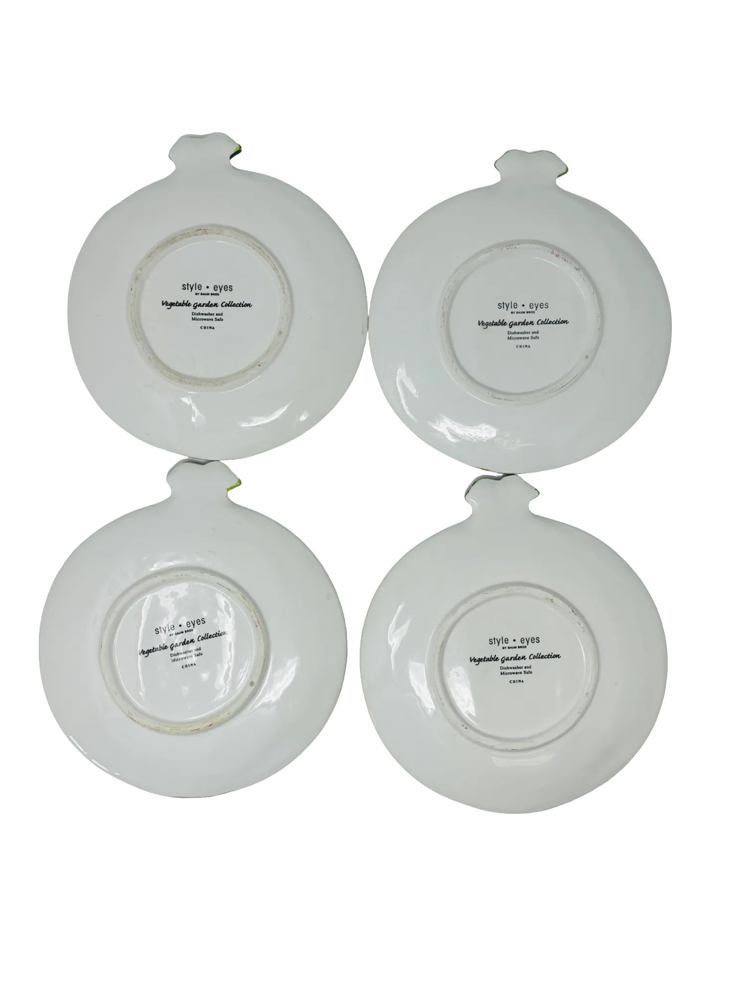 Vintage Baum Brothers Ceramic Onion Salad Plates a Set of 4 - 12