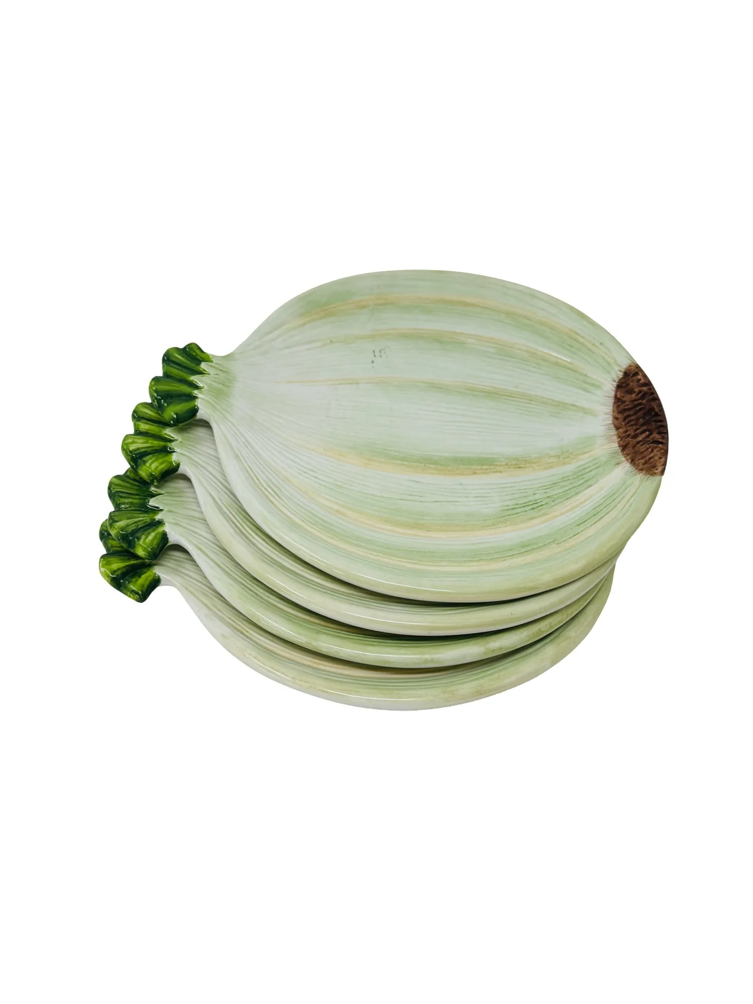 Vintage Baum Brothers Ceramic Onion Salad Plates a Set of 4 - 3