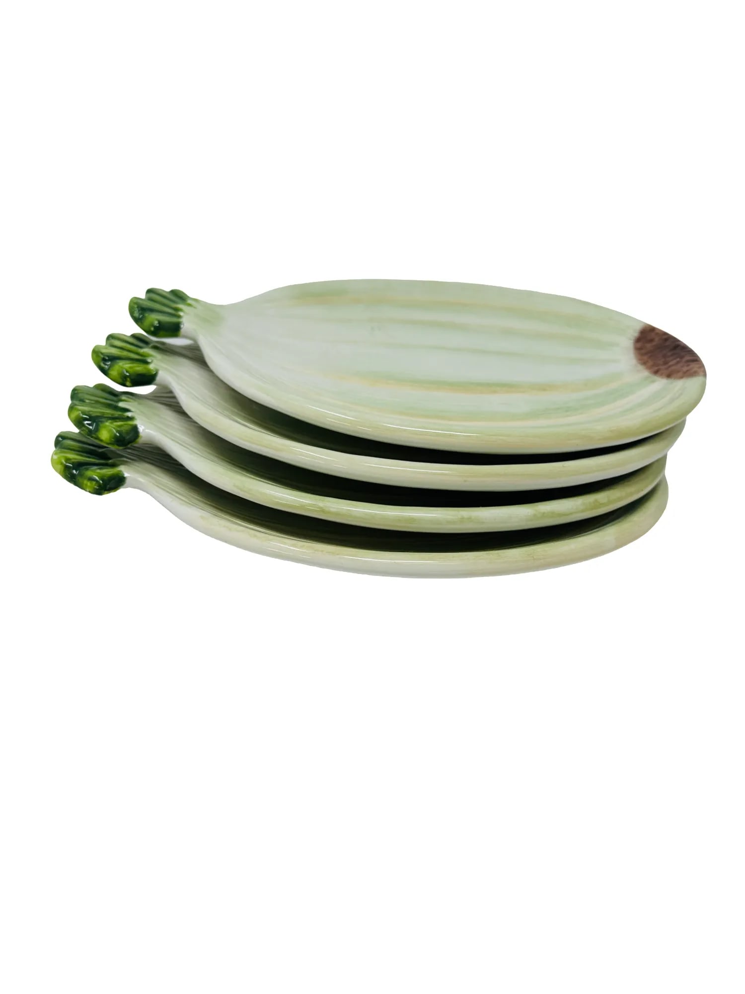 Vintage Baum Brothers Ceramic Onion Salad Plates a Set of 4 - 4