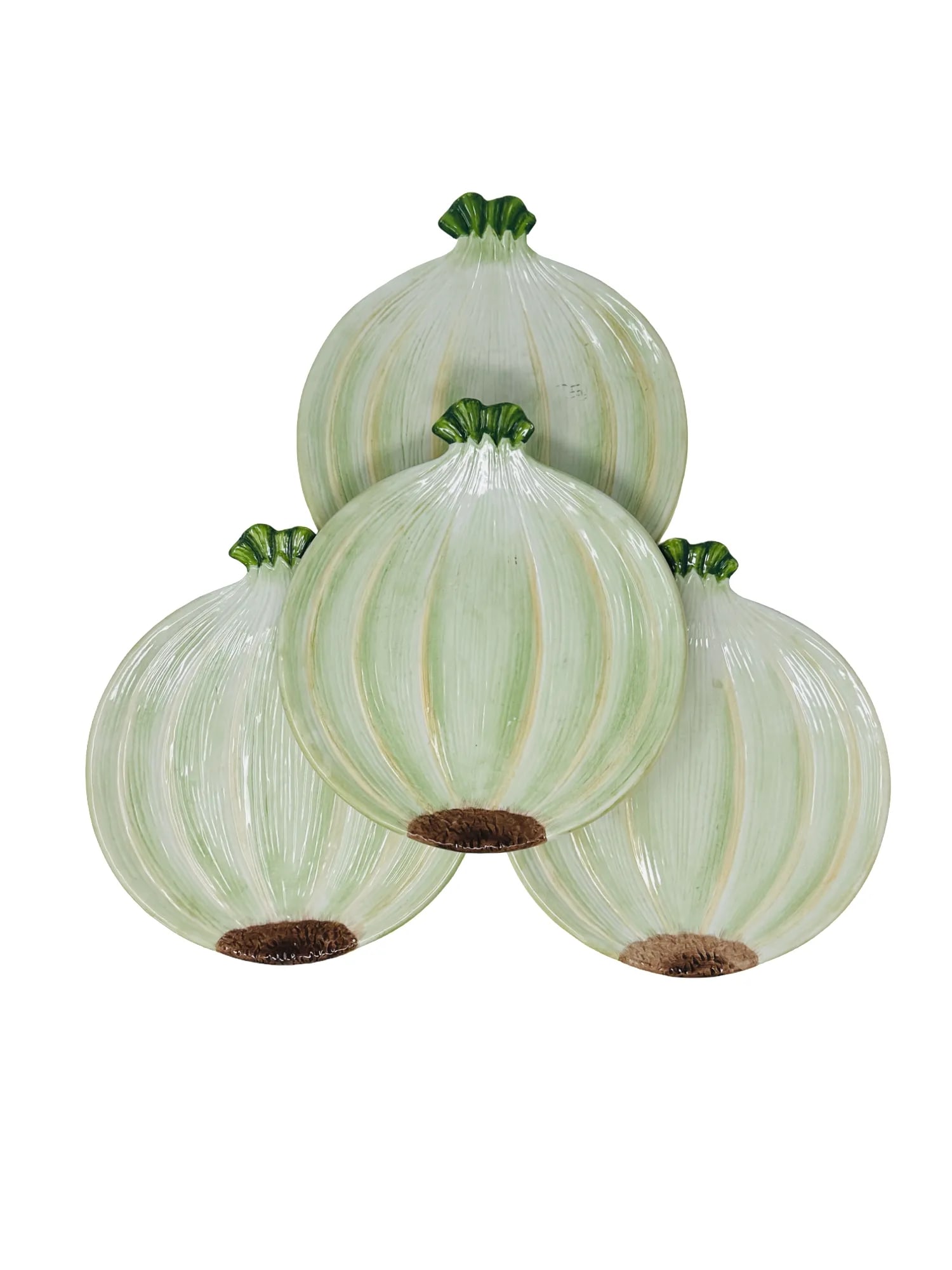 Vintage Baum Brothers Ceramic Onion Salad Plates a Set of 4 - 7