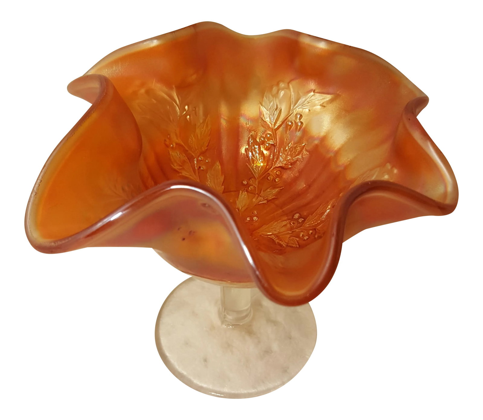 Fenton Marigold Holly and Berry Compote (1 of 5)