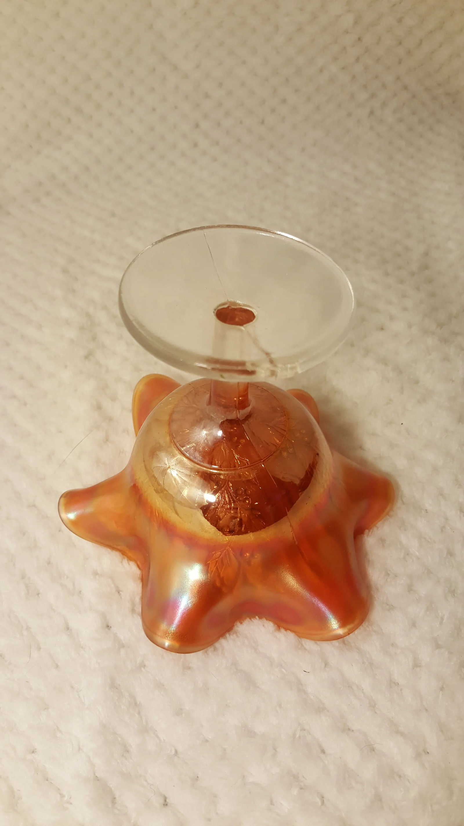 Fenton Marigold Holly and Berry Compote - 3