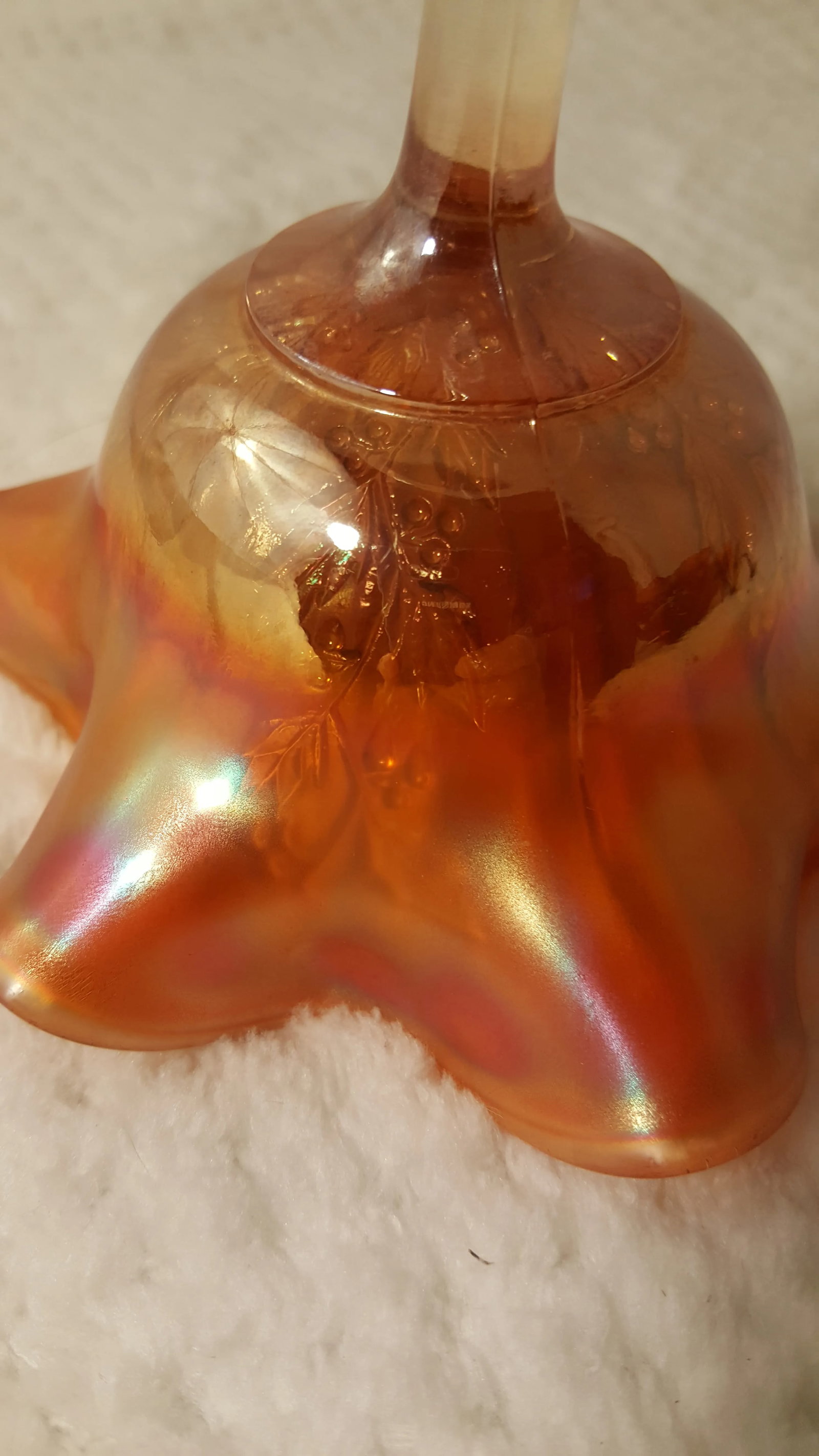 Fenton Marigold Holly and Berry Compote - 4