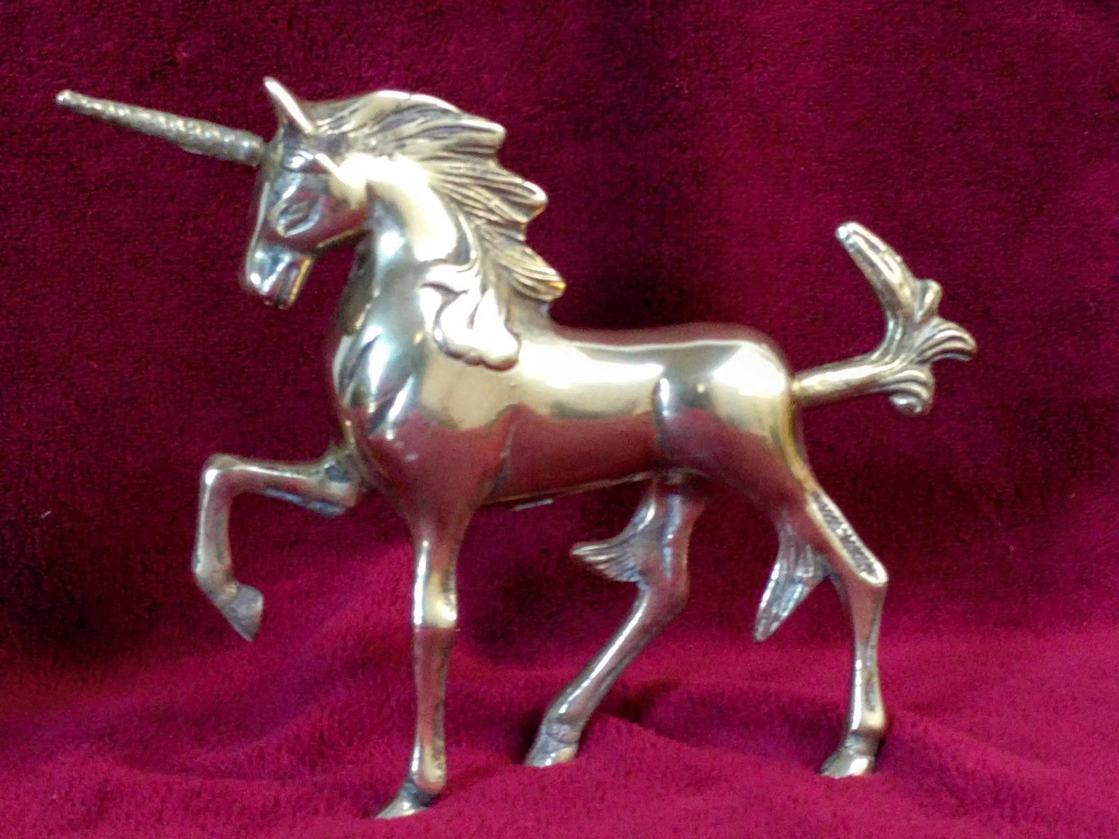 Vintage Brass Unicorn Figurines - Set of 4 - 5