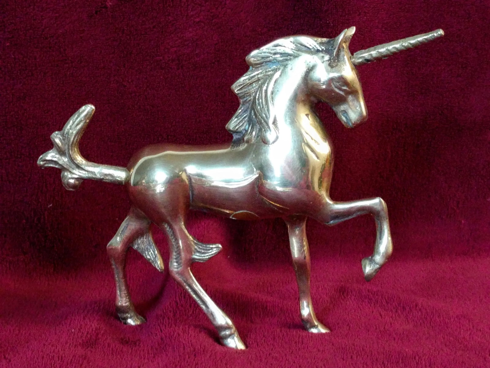 Vintage Brass Unicorn Figurines - Set of 4 - 6