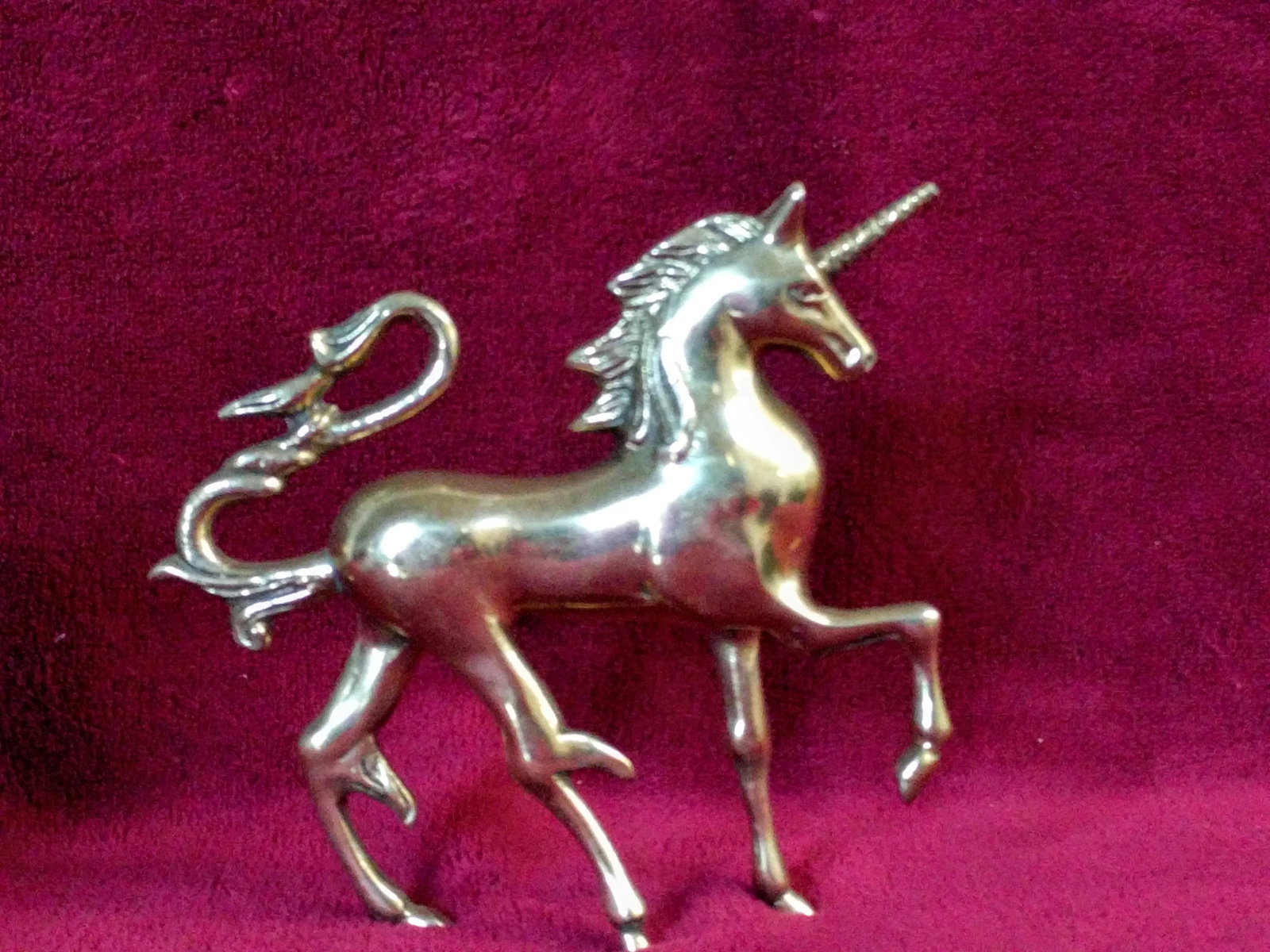 Vintage Brass Unicorn Figurines - Set of 4 - 8