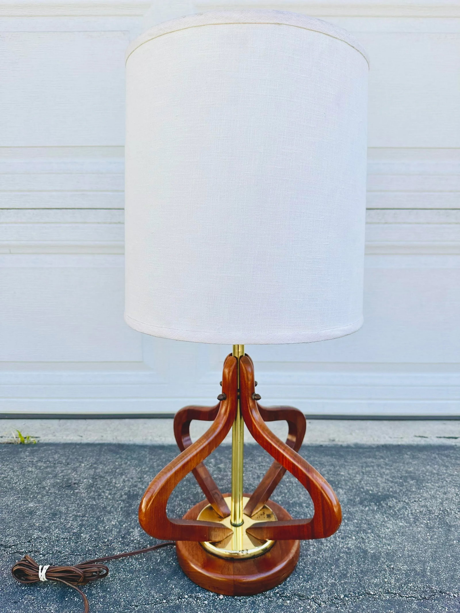Adrian Pearsall Style Teak Lamp - 10