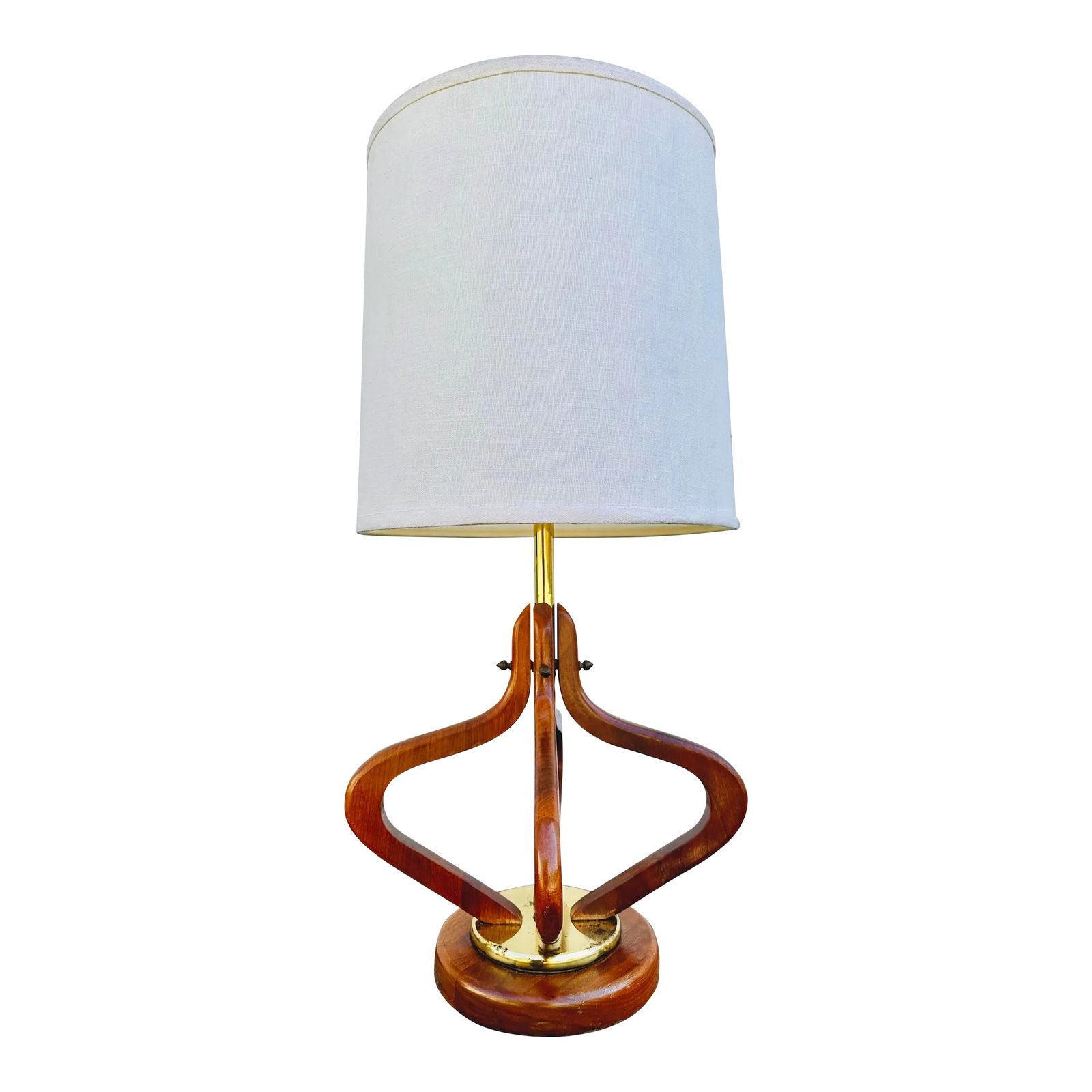 Adrian Pearsall Style Teak Lamp (1 of 11)