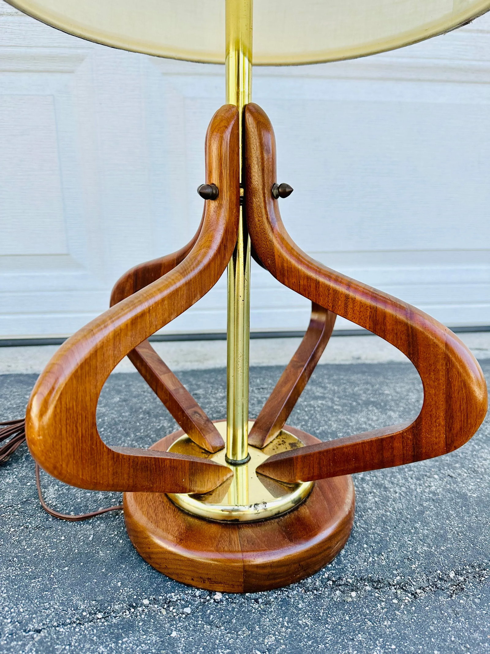 Adrian Pearsall Style Teak Lamp - 3