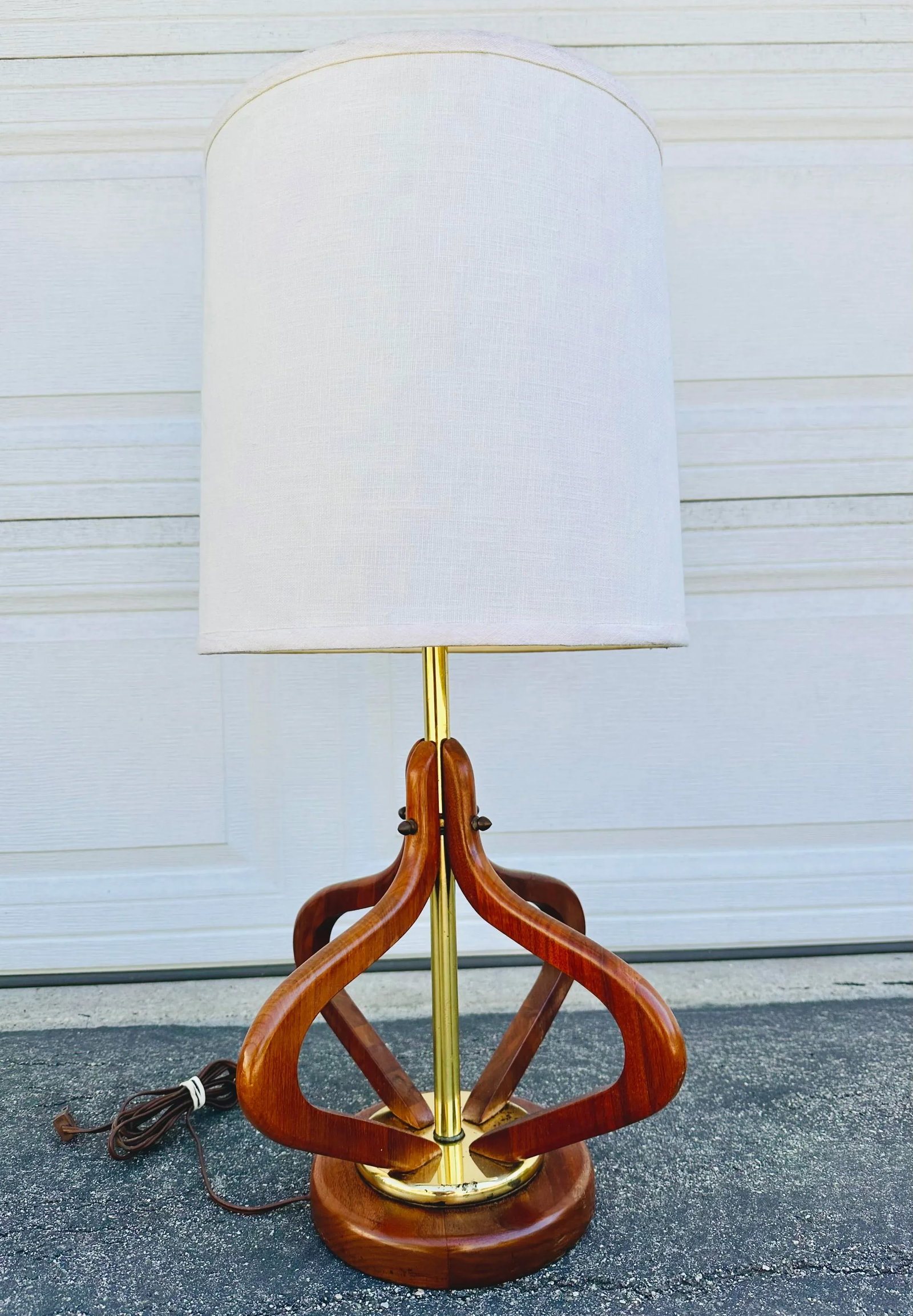Adrian Pearsall Style Teak Lamp - 4