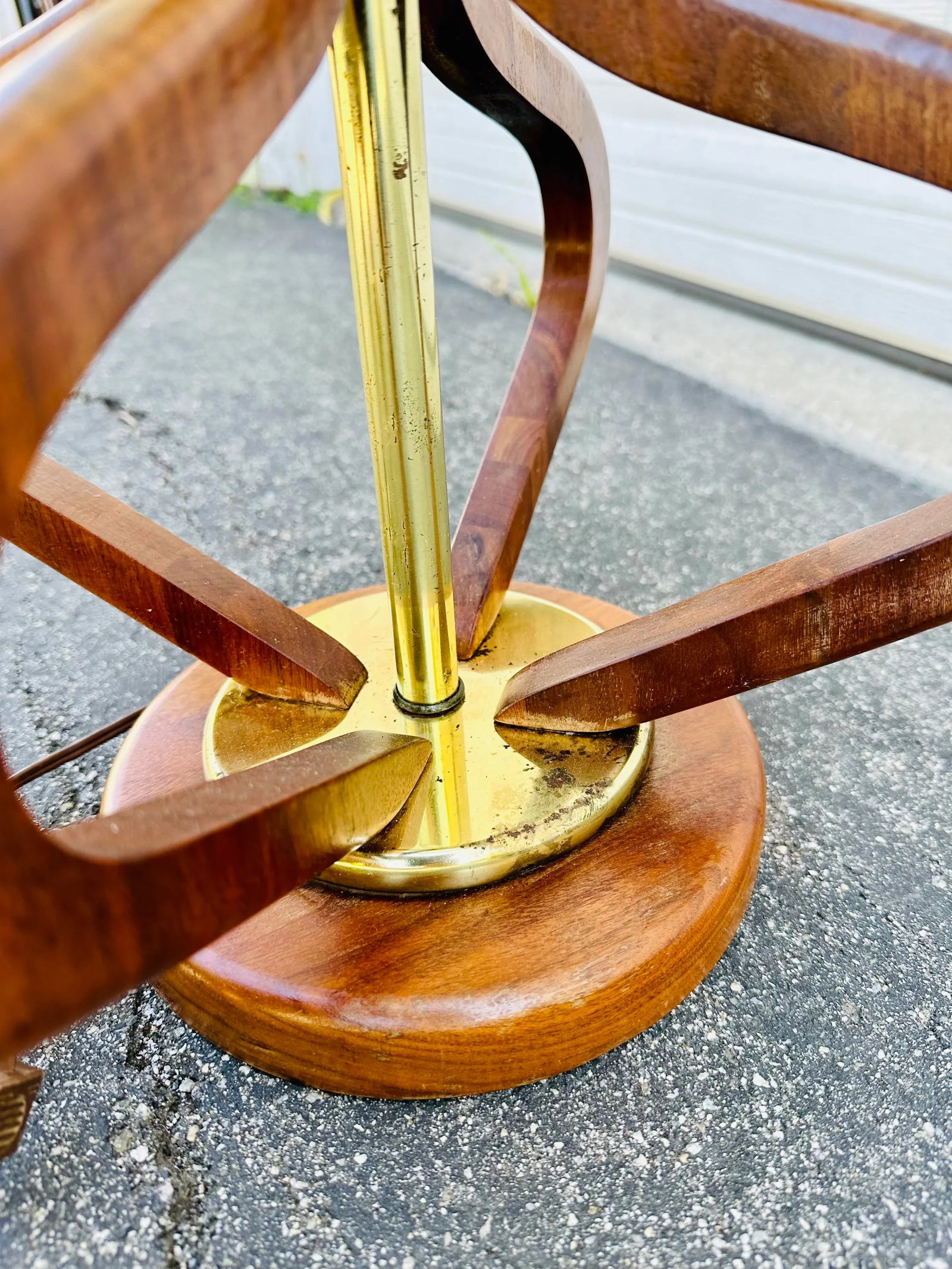 Adrian Pearsall Style Teak Lamp - 6
