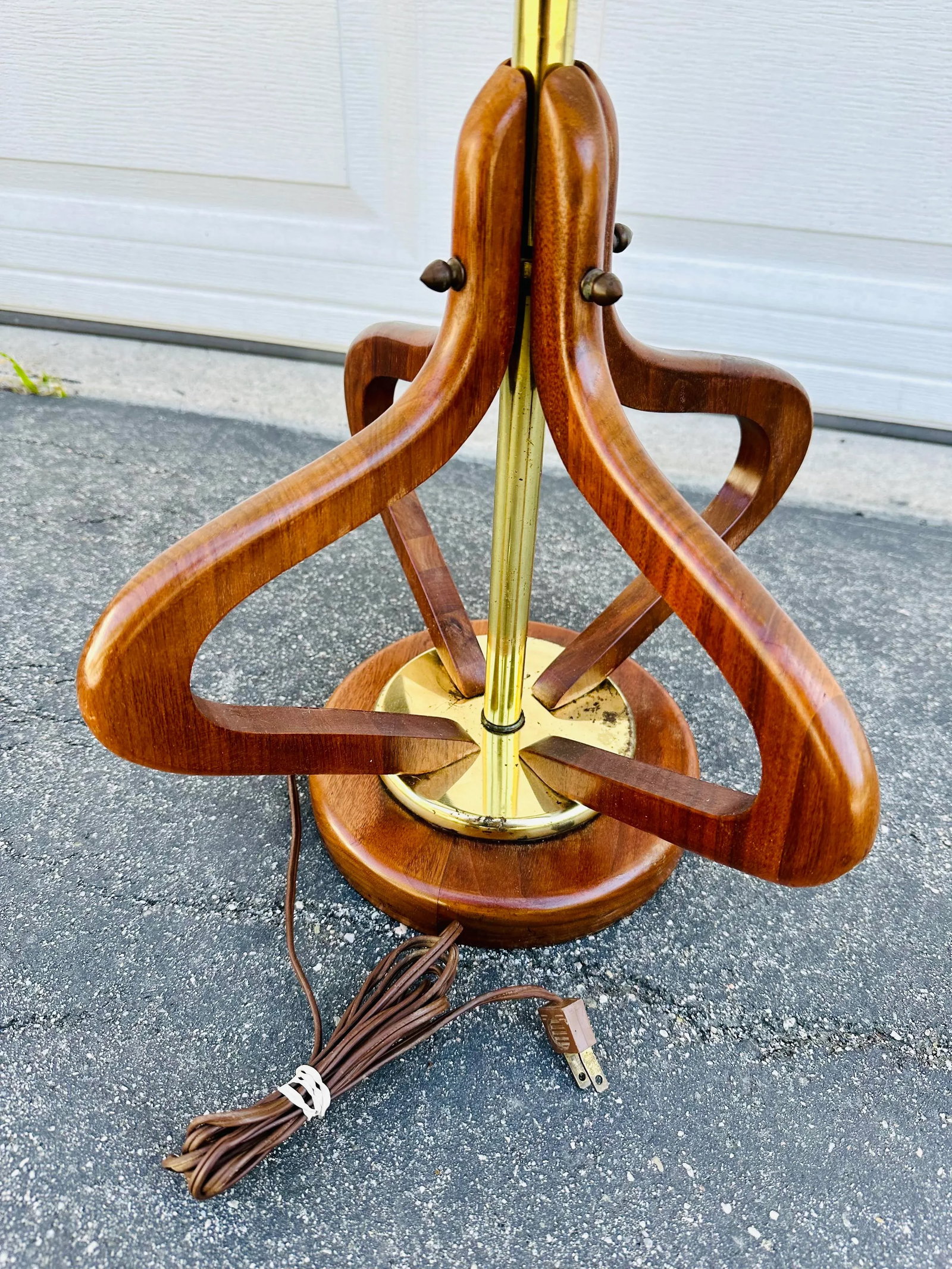 Adrian Pearsall Style Teak Lamp - 7