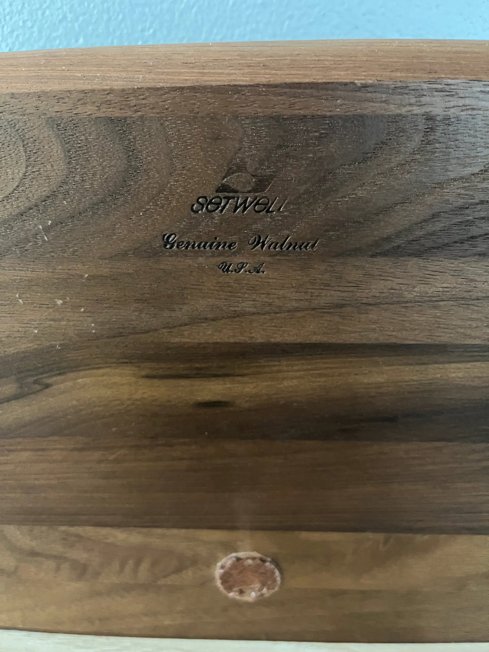 1970s Mid-Century Modern Walnut Desk Organizer - 5