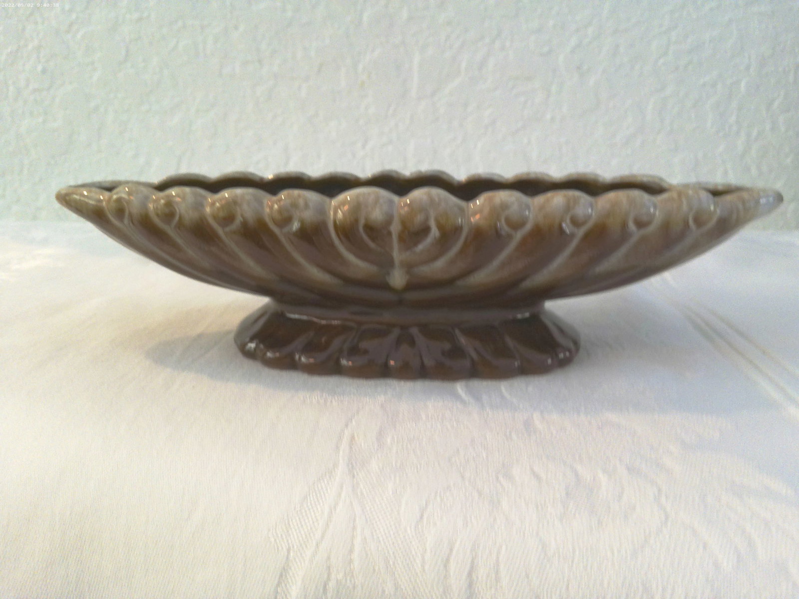 Mid-Century Drip Glaze Ceramic Stallion Console Set, 3 Pcs - 2