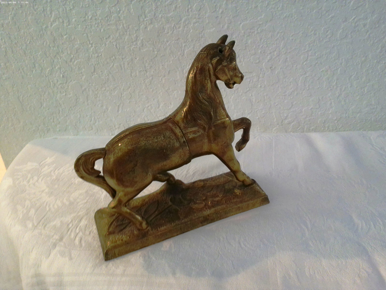 Mid-Century Solid Brass Figural Stallion - 3