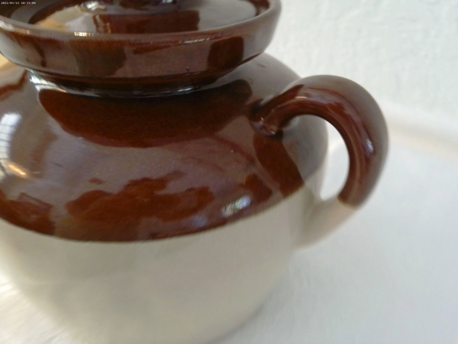 Mid-Century Robinson Ransbottom Americana Stoneware Bean Crock - 2