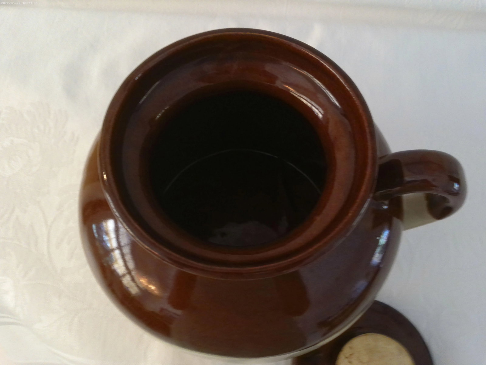 Mid-Century Robinson Ransbottom Americana Stoneware Bean Crock - 4
