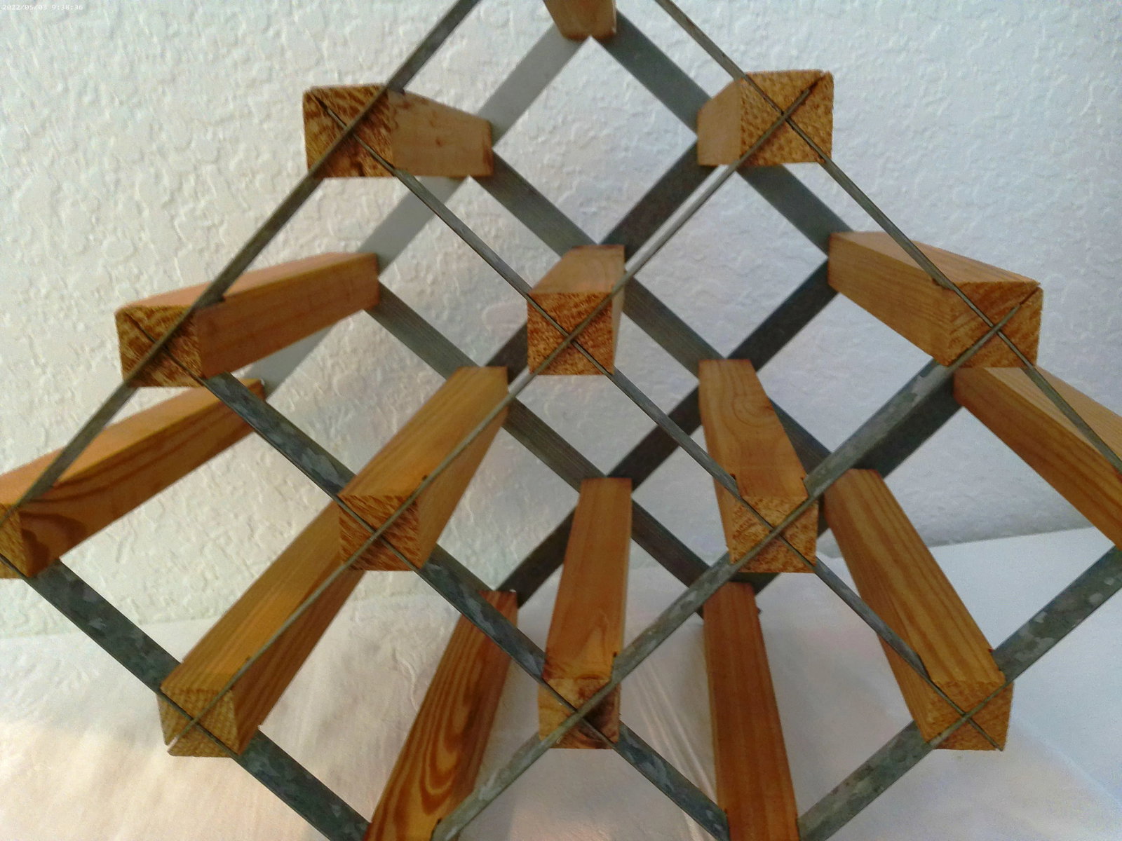 Industrial Tabletop Wine Rack - 2