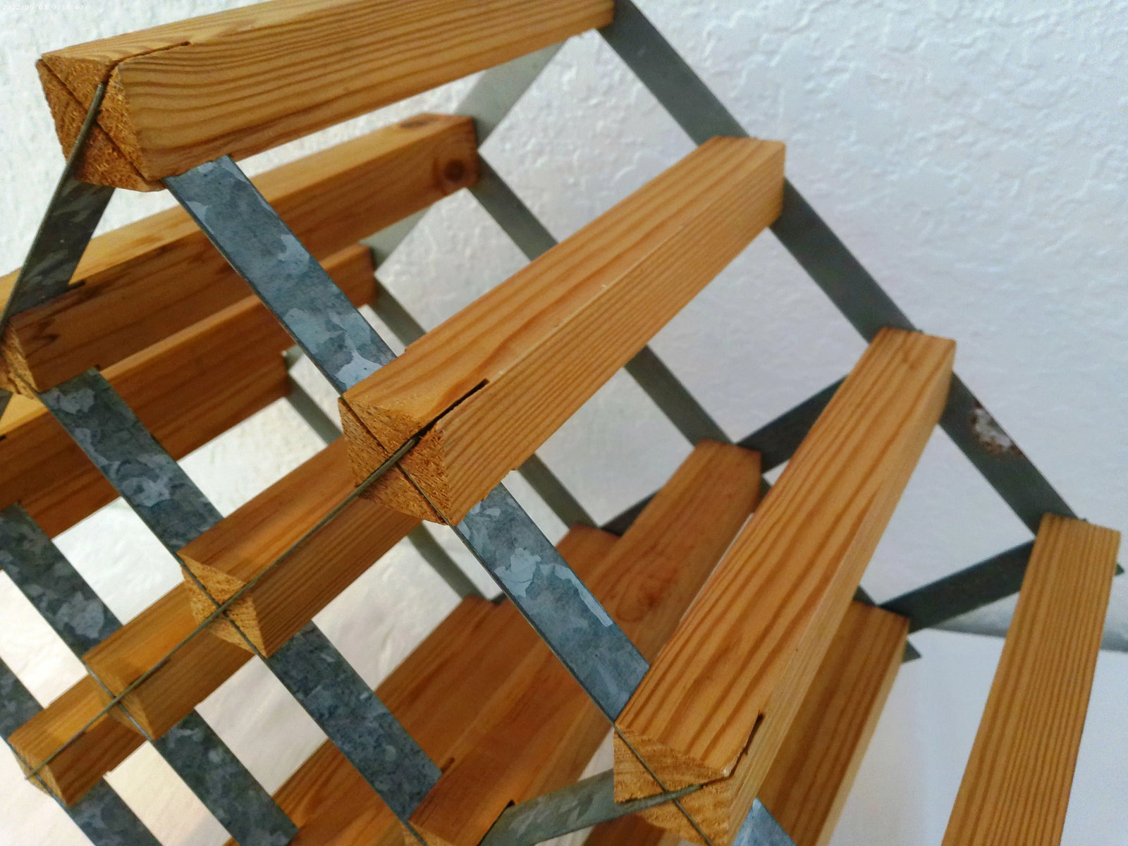 Industrial Tabletop Wine Rack - 3
