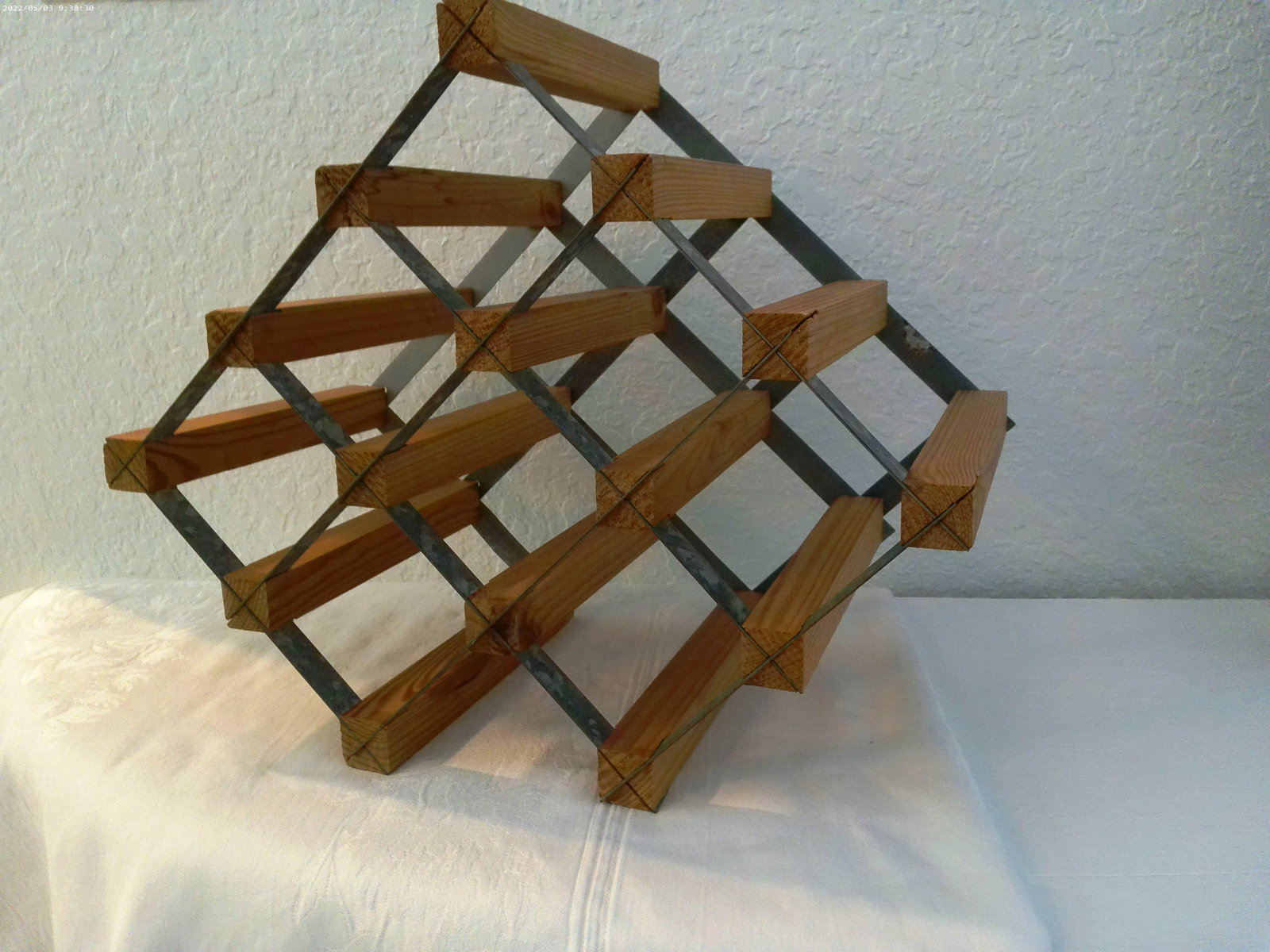 Industrial Tabletop Wine Rack - 5