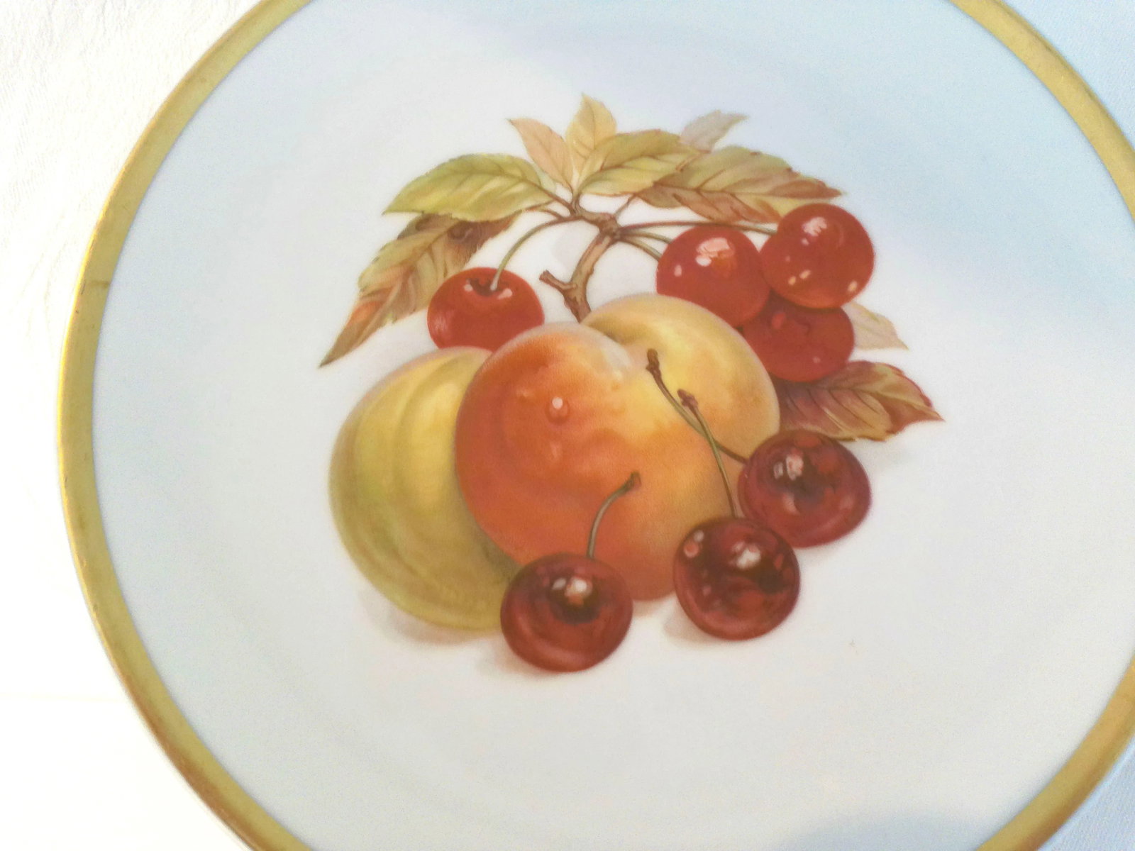1960s E & R German "Harvest" Luncheon/Dessert Plates, S/6 - 2